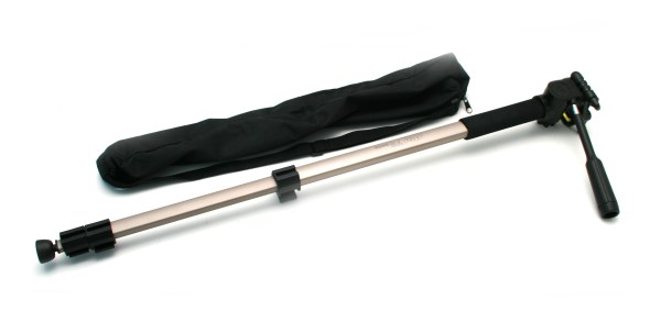 Hama Monopod & Carry Bag - Tilting Video Head with Level Bubble & Quick Release Plate