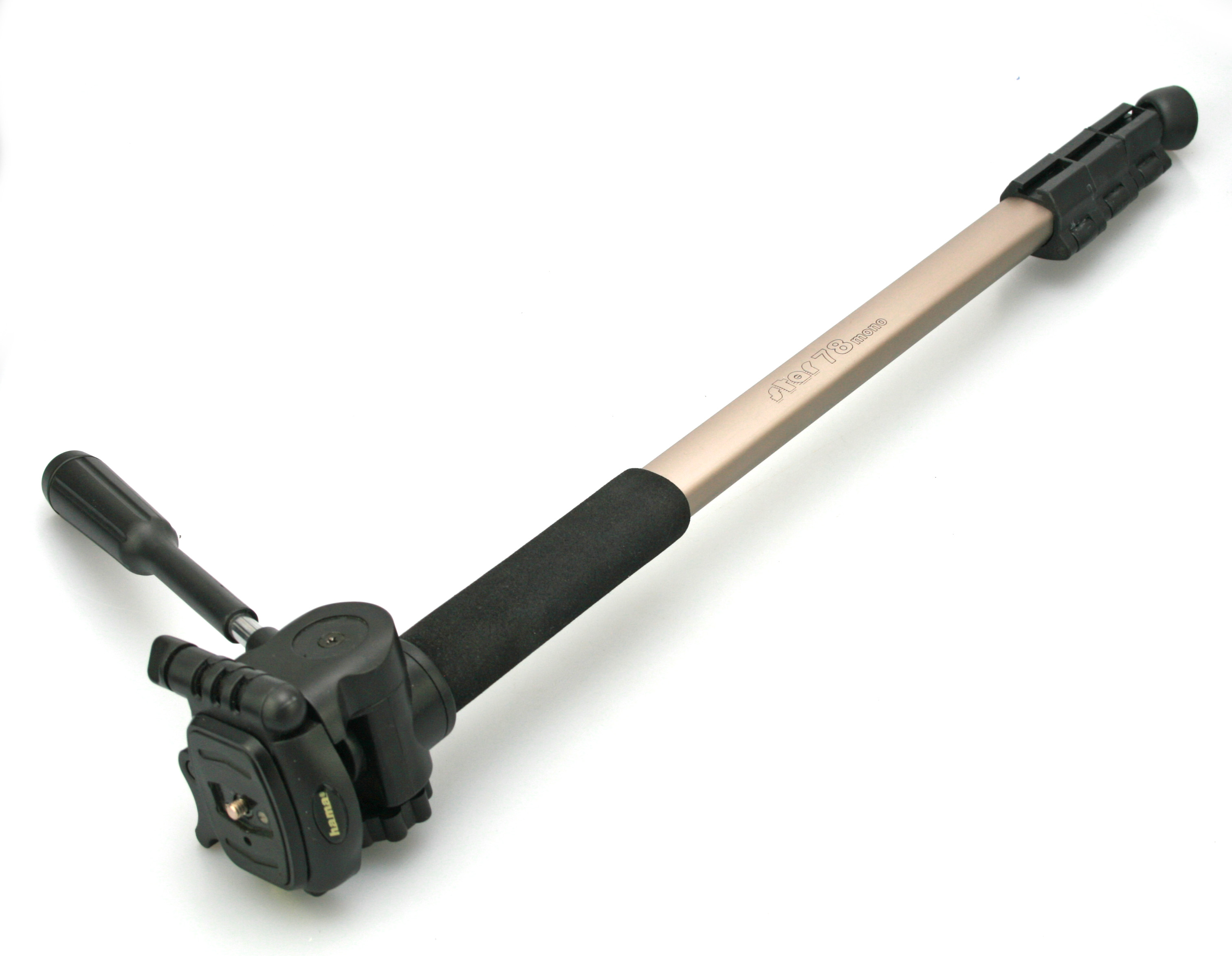 Hama Monopod & Carry Bag - Tilting Video Head with Level Bubble & Quick Release Plate - Image 5