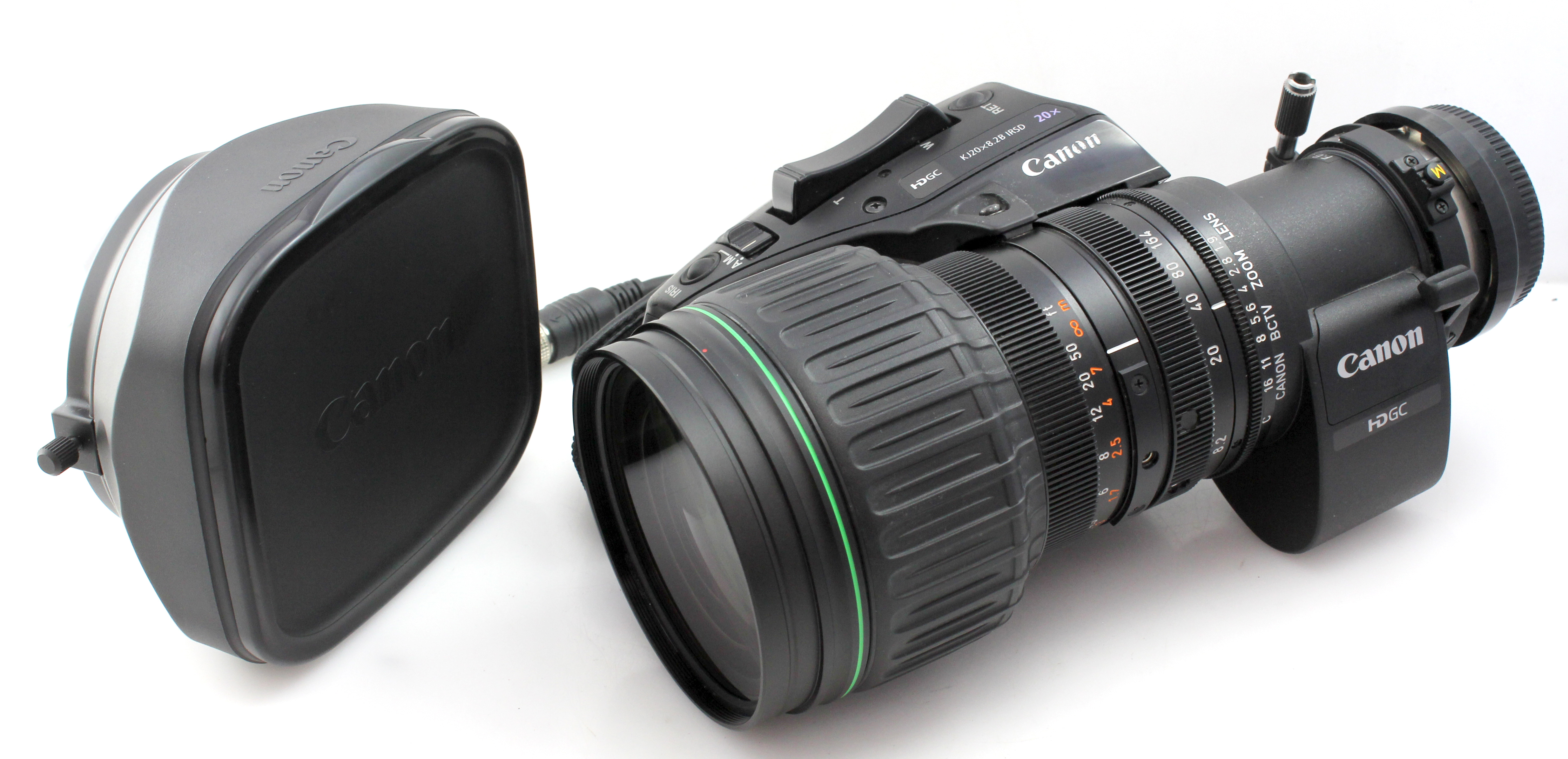Canon KJ20x8.2B IRSD 20X 2x extender HD BCTV Broadcast Zoom Lens
