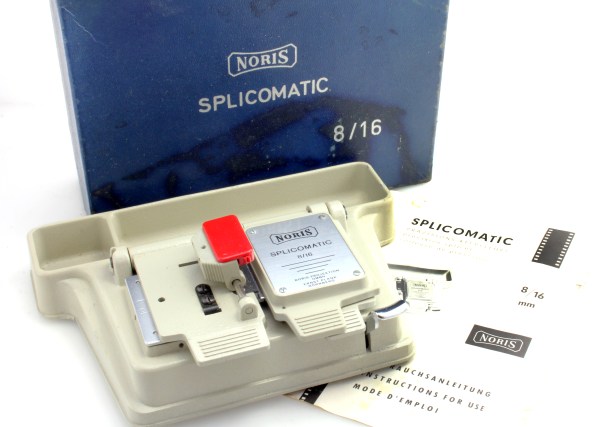Noris 8mm / 16mm Splicomatic film splicer - boxed with instructions
