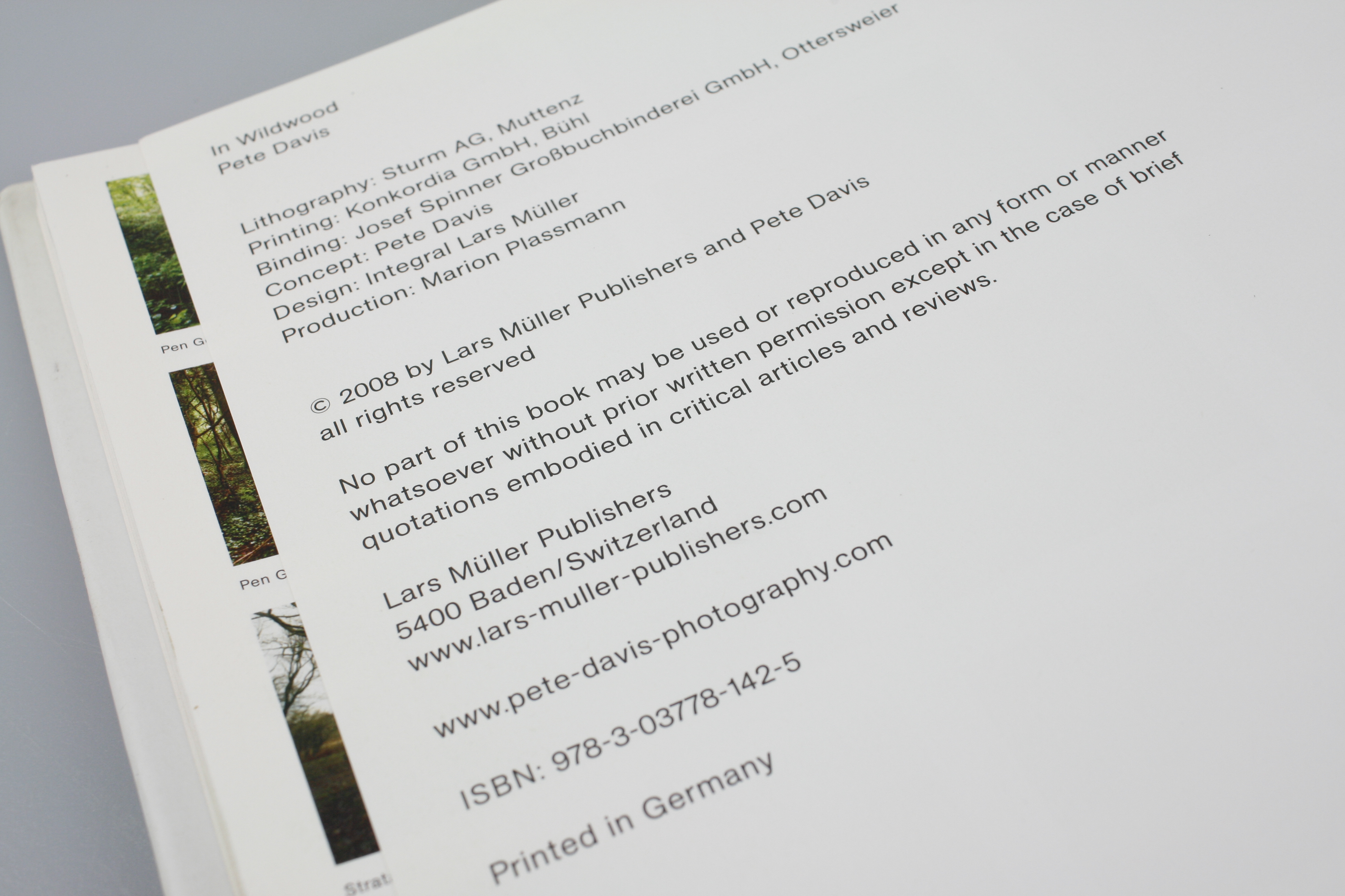 Pete Davis - In Wildwood (Signed book) 2008 Pub. Lars Müller - Image 9