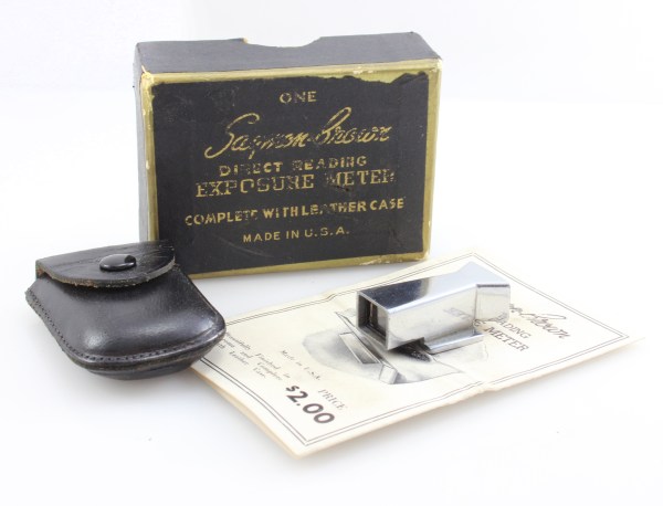 Saymon Brown Direct Reading Exposure Meter. For Leica Rangefinder c.1939