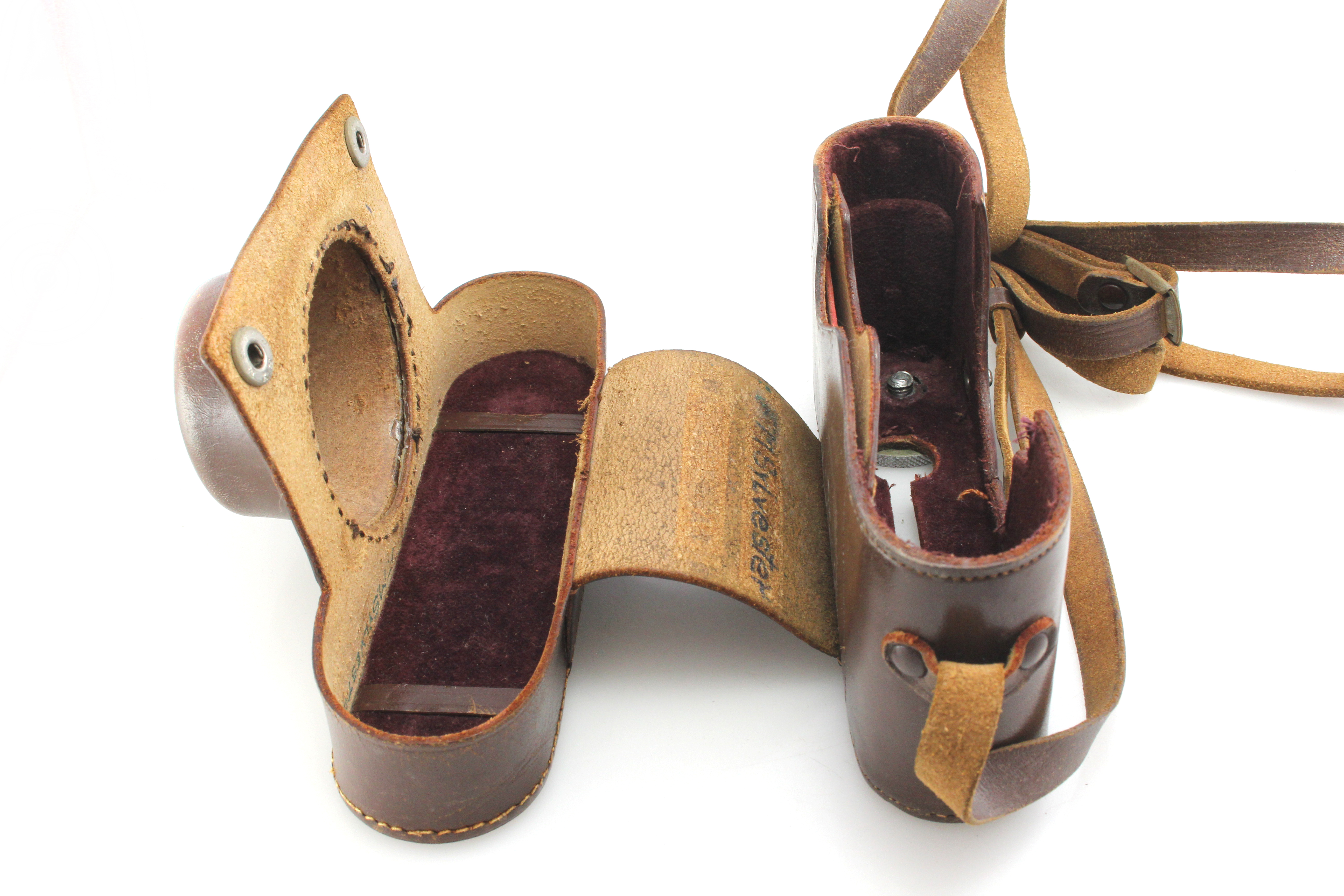 Leica IIIC ESOOR Case for use with Leicavit SYOOM Rapid Winder. Rare Leather Case - Image 4