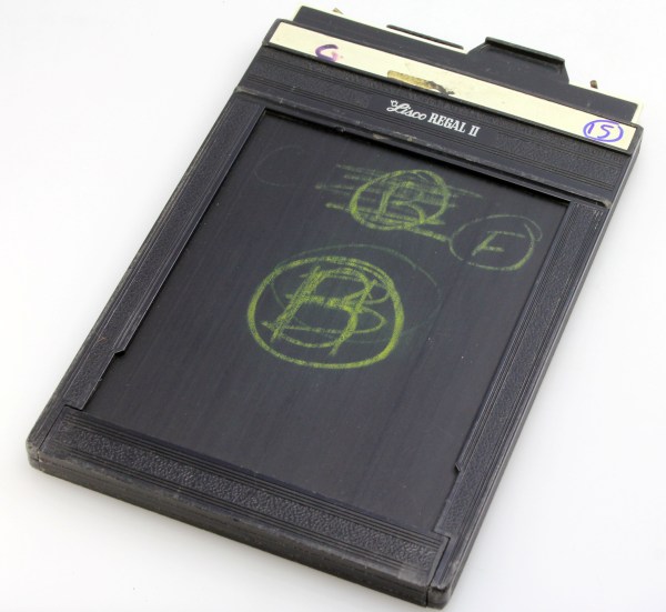 Lisco Regal II 4x5 / 5x4 Double Dark Slide / Large Format Film Holder