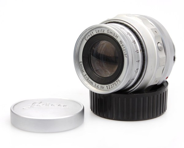 Leica Leitz Elmar 9cm f/4 Collapsible Lens, with Caps - Leica M Mount