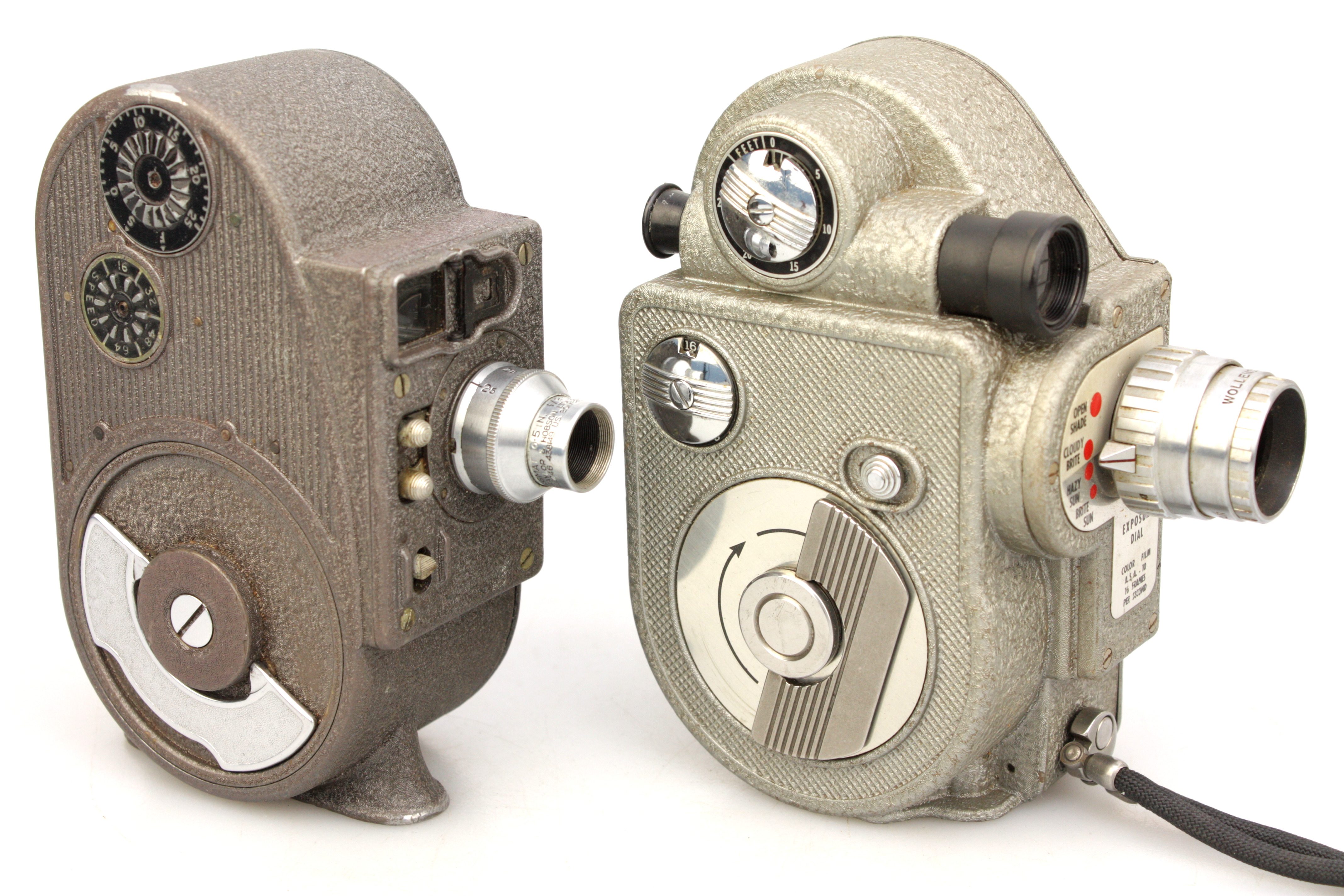 Bell & Howell Sportster Taylor Hobson Mytal Revere 87 Wollensak 8mm Cine Cameras