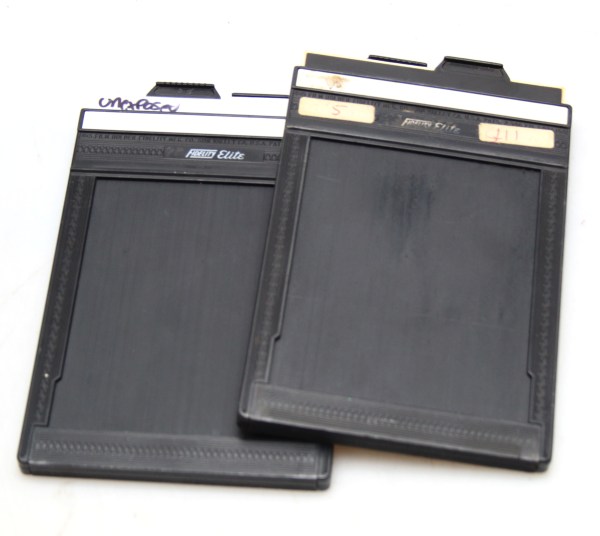 Fidelity Elite 4x5 / 5x4 Double Dark Slides. Two Included. Large Format Film Holder