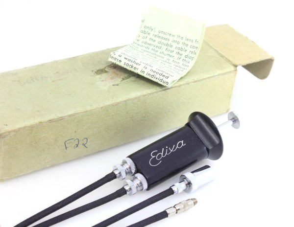 Edixa Double / Twin Cable Release - nice condition in its original box with instruction sheet