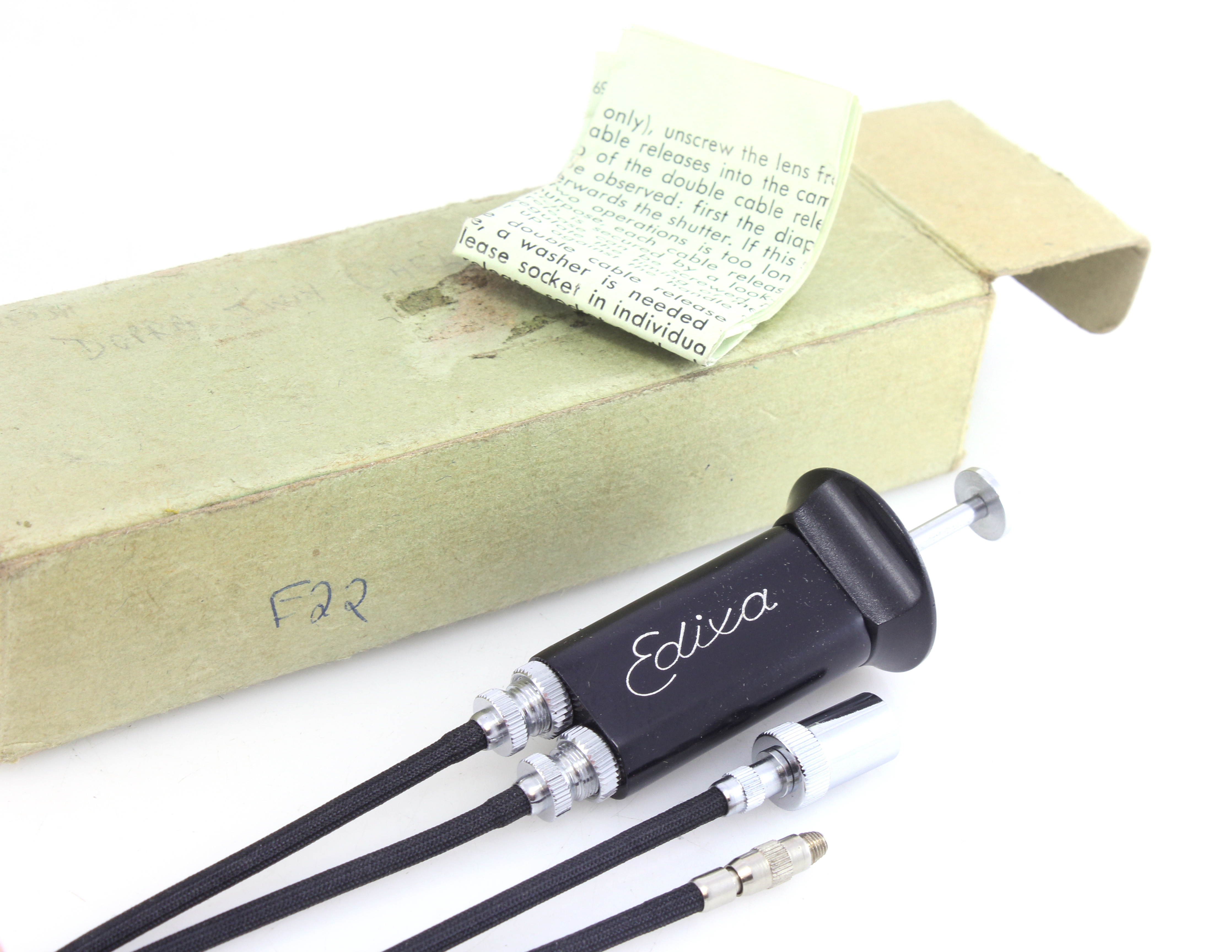 Edixa Double / Twin Cable Release - nice condition in its original box with instruction sheet