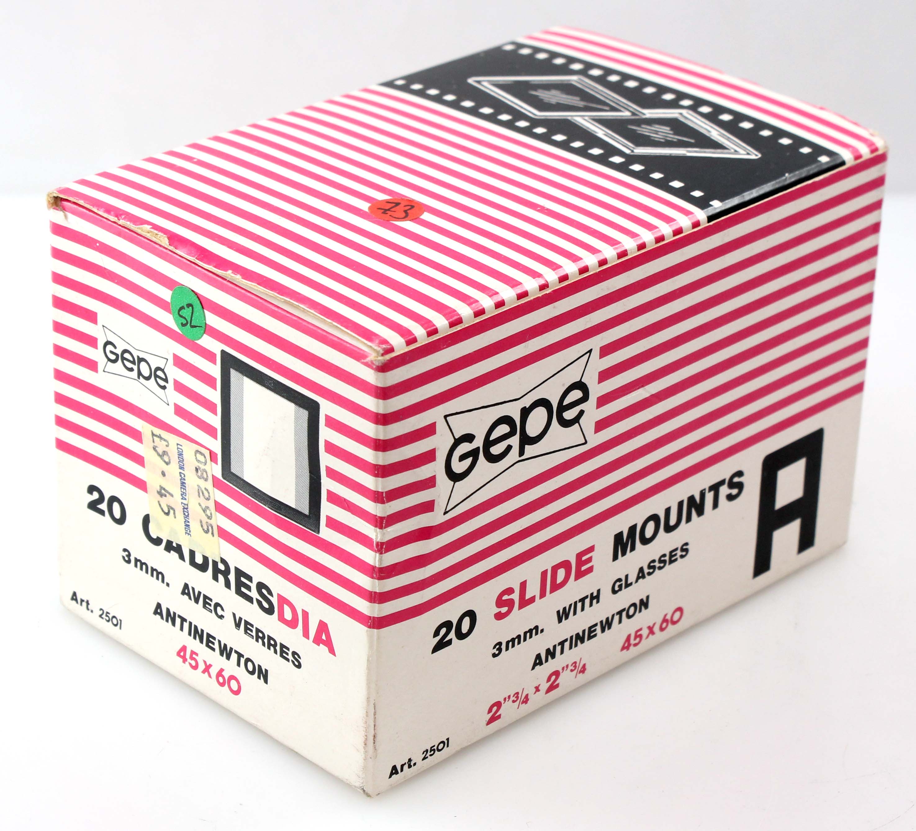 Gepe Camera 80x GePe Art.2501 120mm film 6×4.5 Anti Newton Plastic Slide Mounts (4× ...