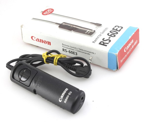 Canon RS-60E3 - Shutter Release Cable for E3 EOS Connectors, for Canon SLRs