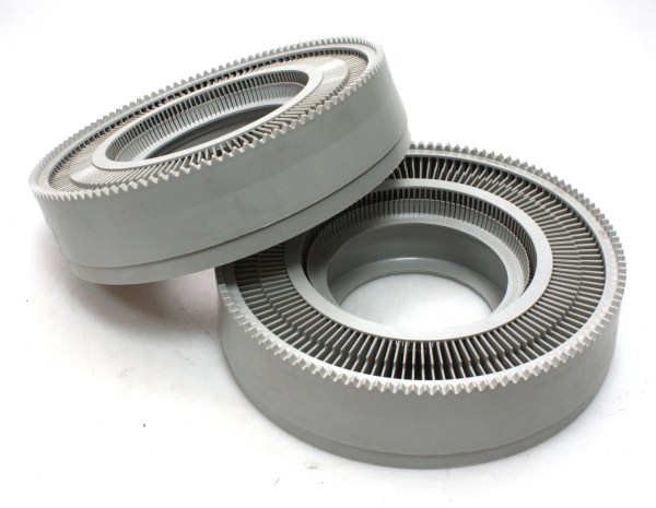 2x Projector Slide Magazines - Gnome / Boots / Hanimex Rondex 122 rotary