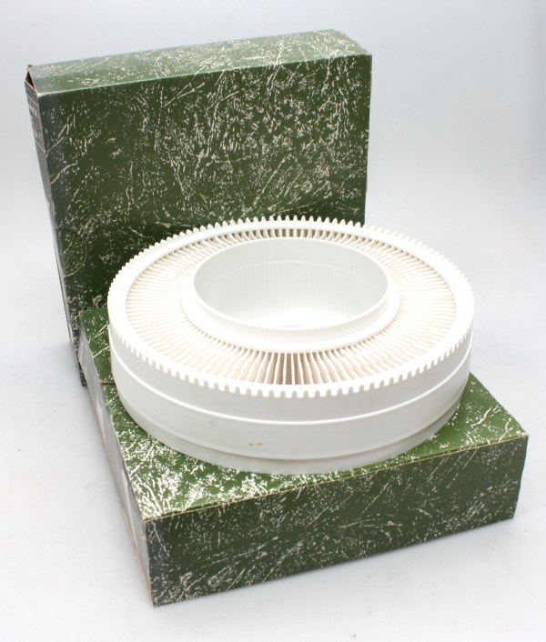 2x Projector Slide Magazines - Gnome / Boots / Hanimex Rondex 120 rotary - Boxed