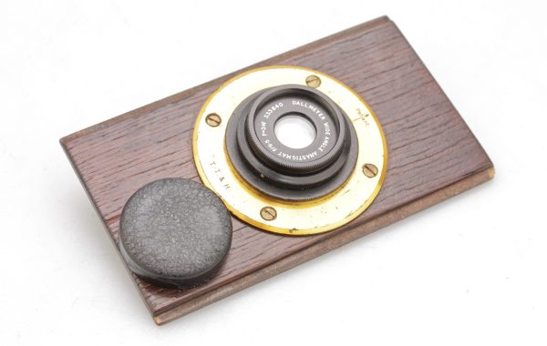 Dallmeyer 3¼" / 83mm f/5.6 Wide Angle Lens - Covers 4x5 - with Lens Board