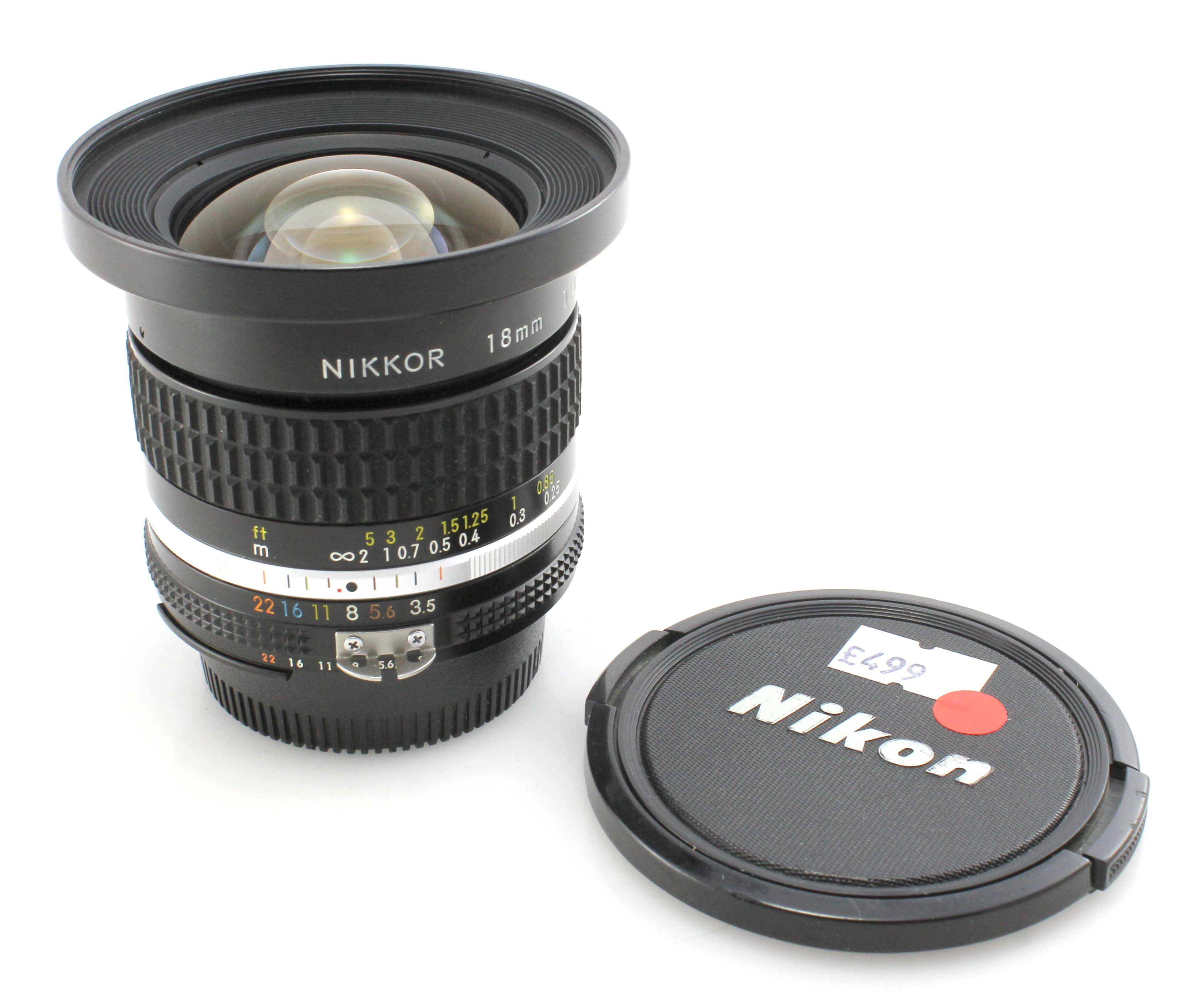 Nikon Nikkor 18mm f/3.5 Ai-s Super Wide Angle Prime Lens - Rare in Clean Condition