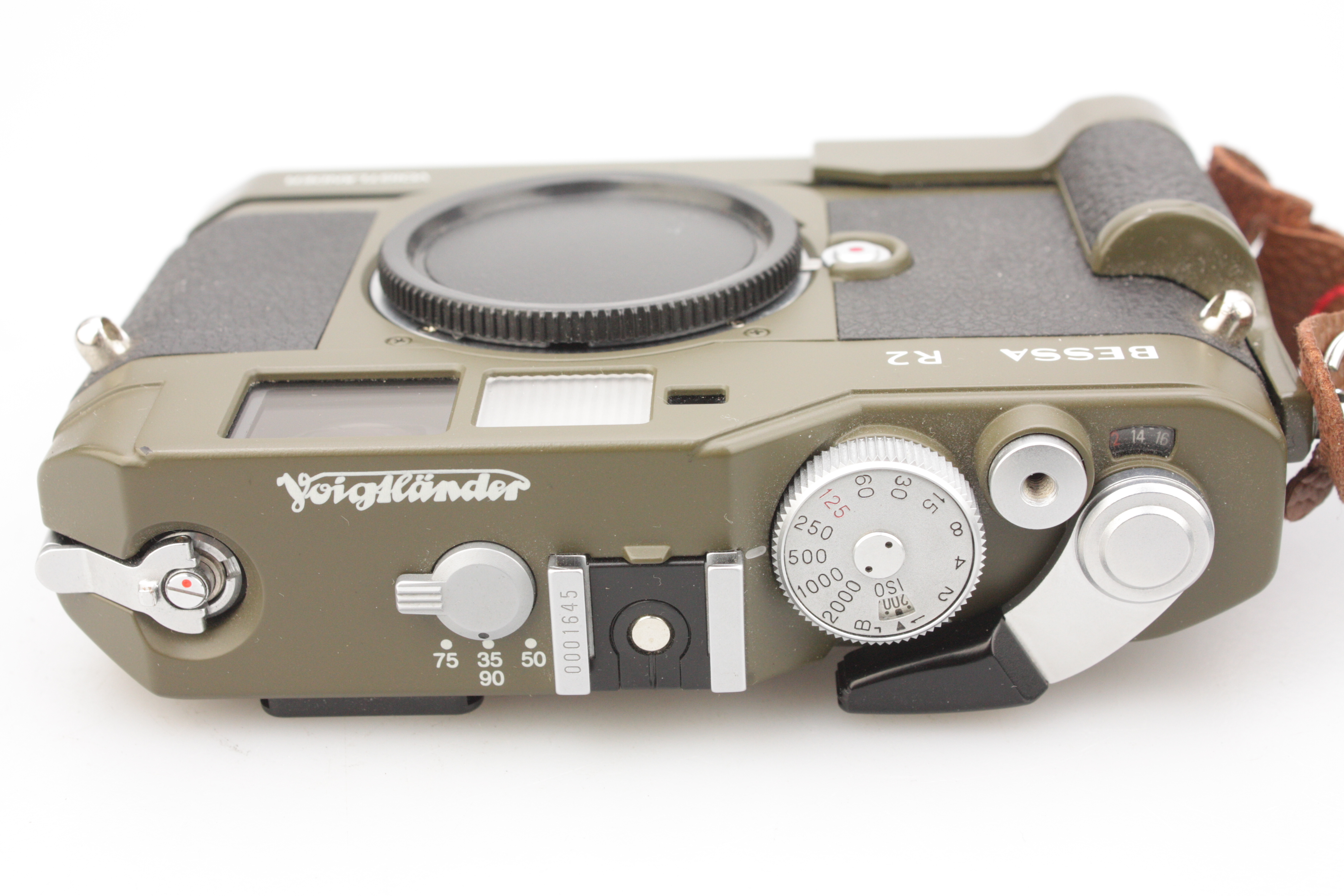 Voigtlander Bessa R2 (Olive) 35mm Rangefinder Camera -Boxed - with Rapid Winder - Image 3