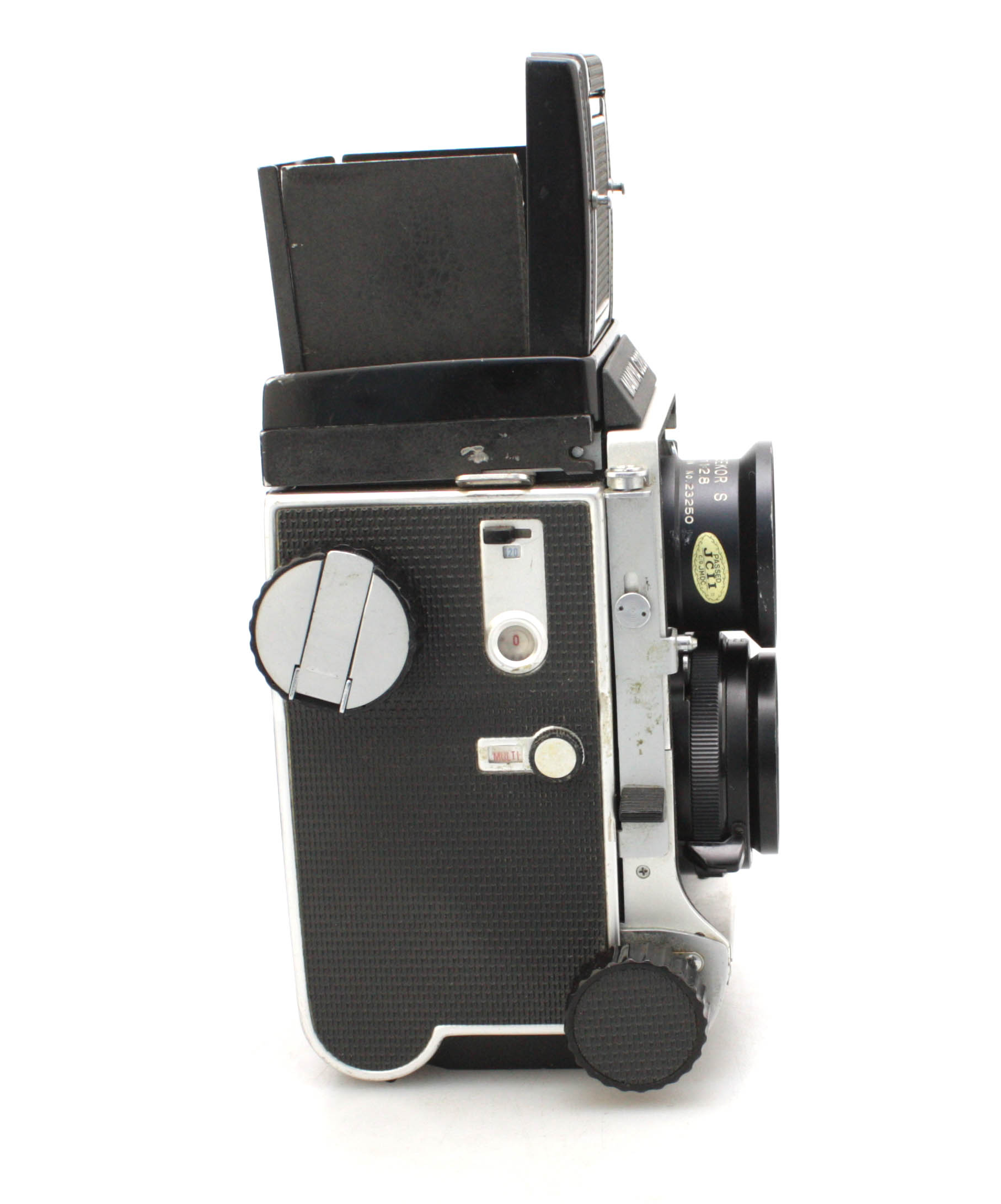Mamiya C220 TLR Medium Format Camera 80mm f/2.8 Lens (Blue Dot) w/ cap & strap - Image 5