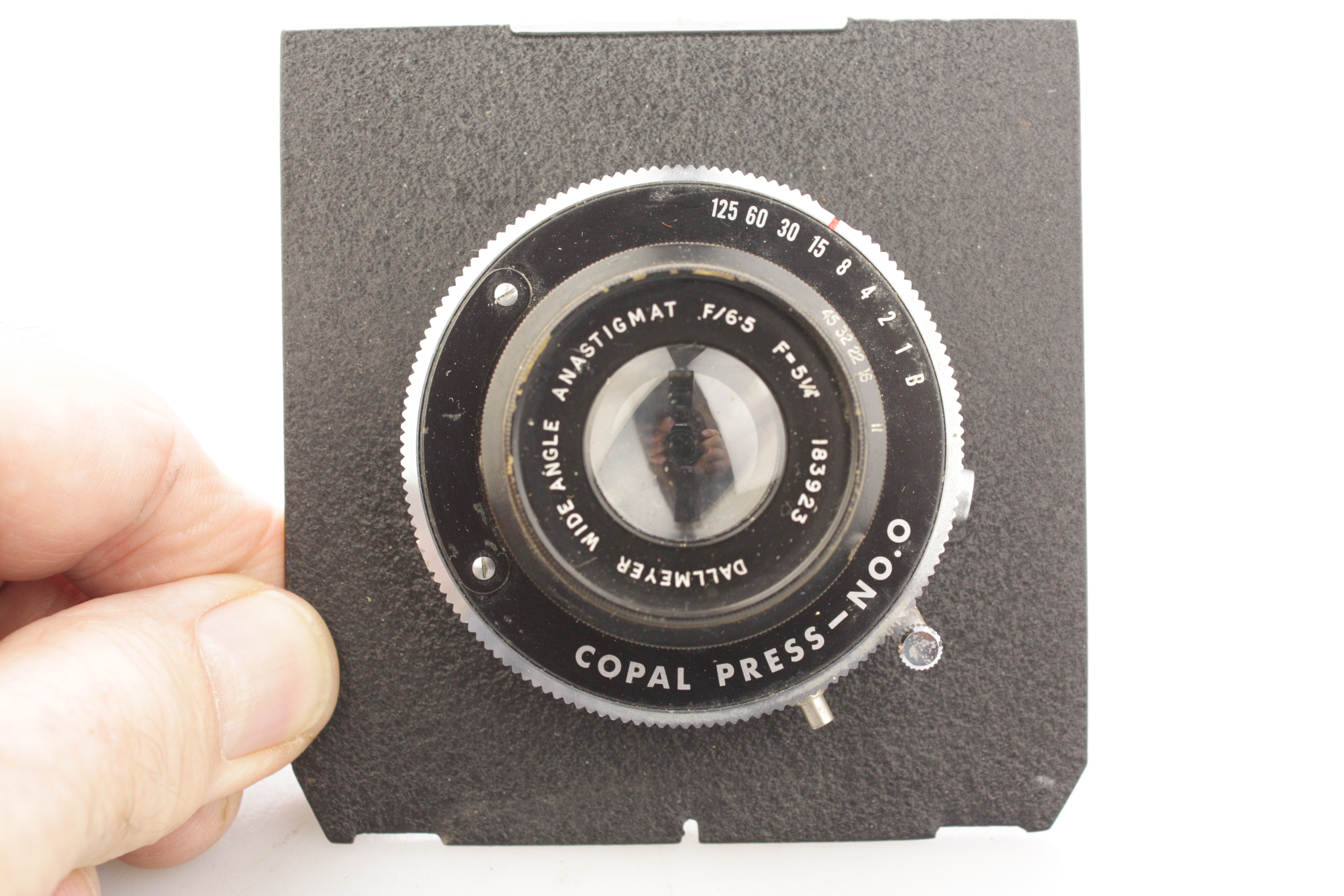 Linhof Lens Panel Copal Press No.0 Shutter Dallmeyer Wide Angle 135mm f/6.5 5x7" - Image 2