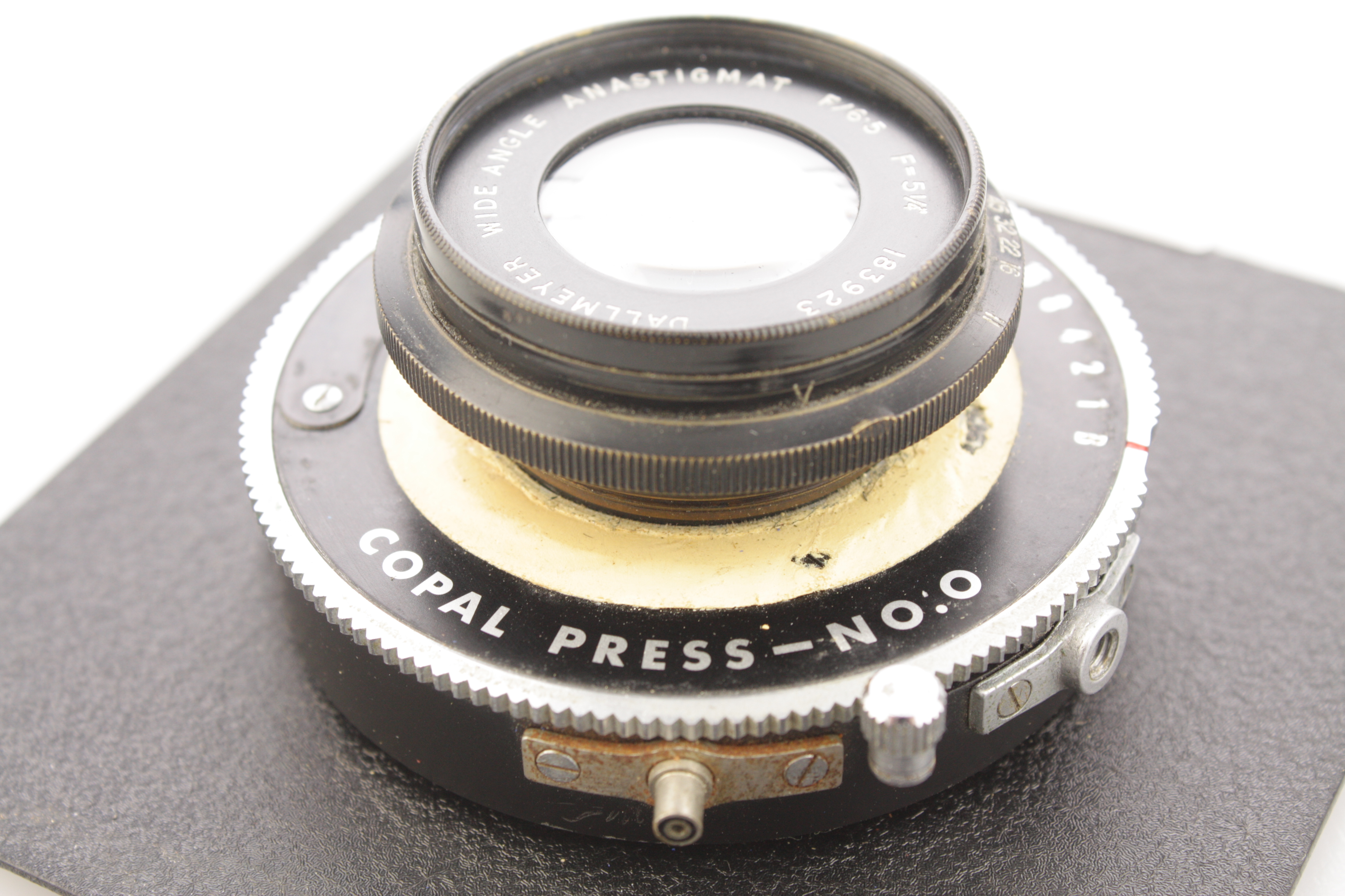 Linhof Lens Panel Copal Press No.0 Shutter Dallmeyer Wide Angle 135mm f/6.5 5x7" - Image 5