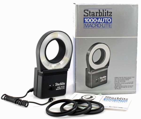 StarBlitz 1000 Auto Macro Ring flash Speedlite for Close Up Photography - Boxed