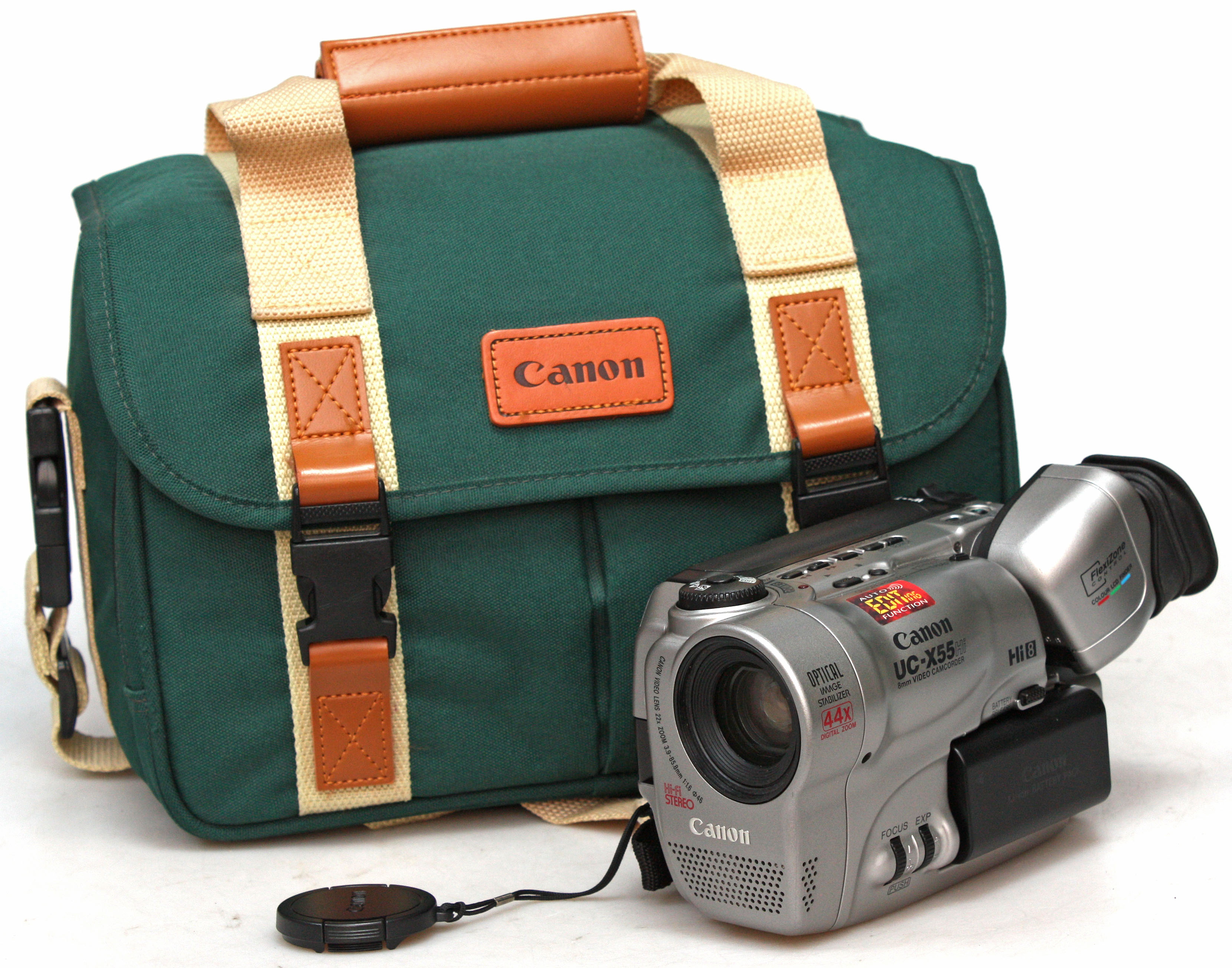 Canon UC-X55Hi Hi8 Camcorder Video 8 Tape Camera - Fully working with case