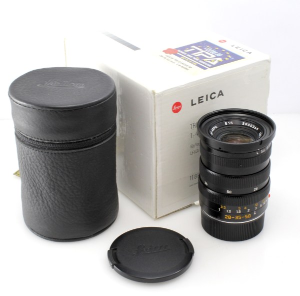Leica Leitz Tri-Elmar -M 28-35-50mm f/4 ASPH Lens, Boxed with Caps + Case - Leica M Mount