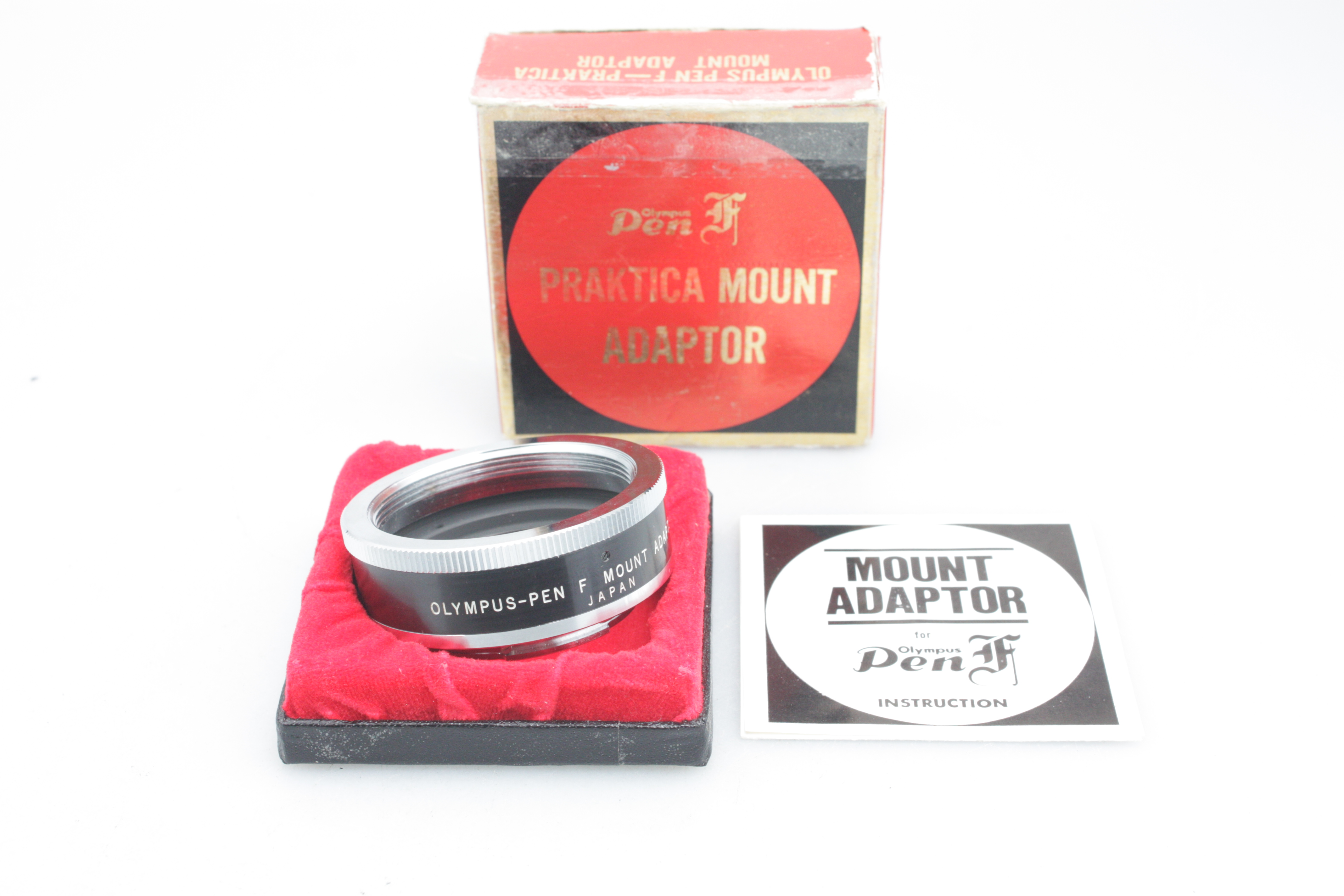 Olympus Pen-F Mount Adaptor P - Allows M42 mount lenses to be mounted on Olympus Pen F Cameras