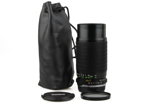 Sun Auto Zoom 80-200 f/4.5 Push/Pull Telephoto Zoom Lens - Olympus OM Mount