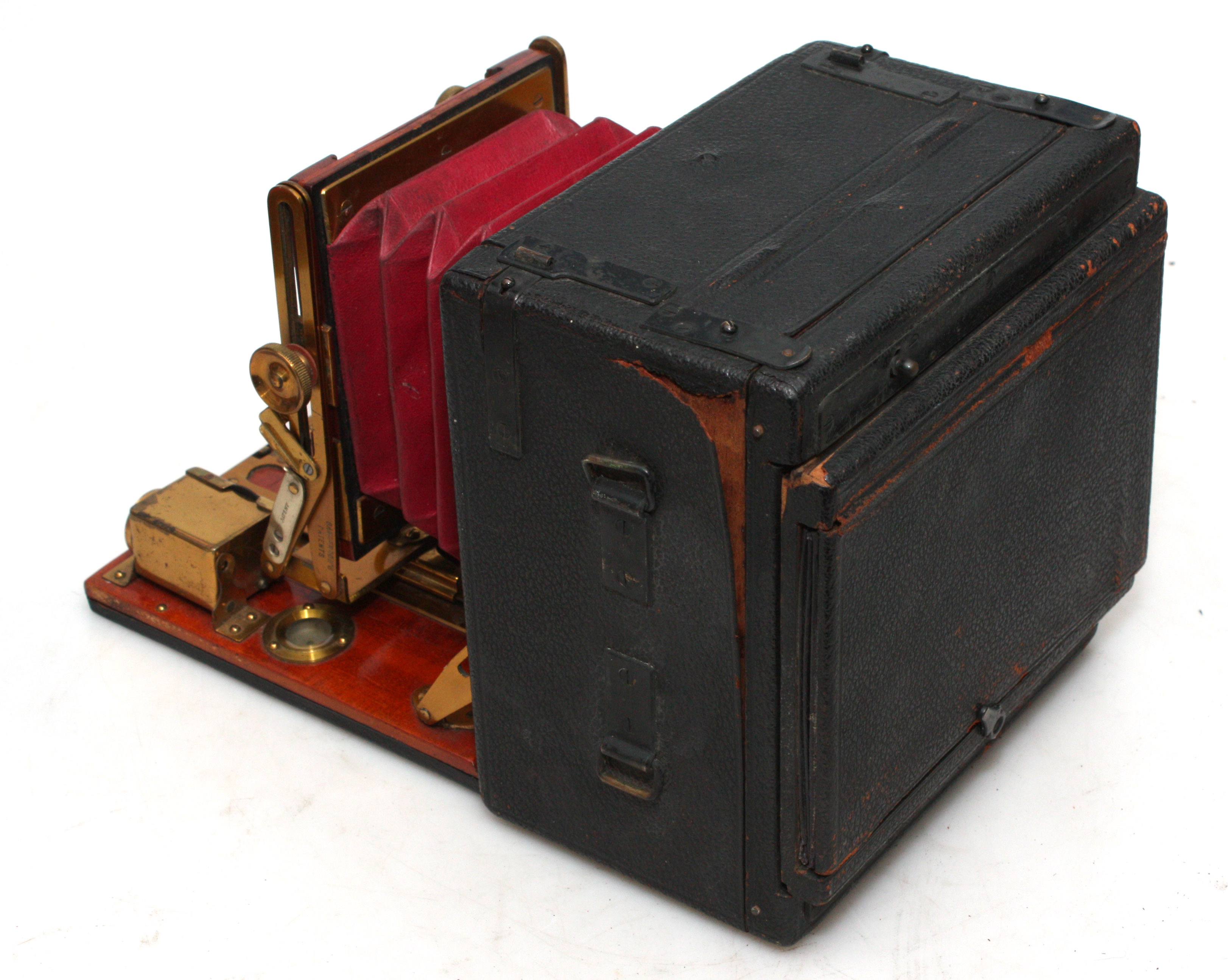 Sanderson Regular 5x4 Brass & Wood Glass Camera Doppel 150mm Lens - Image 3