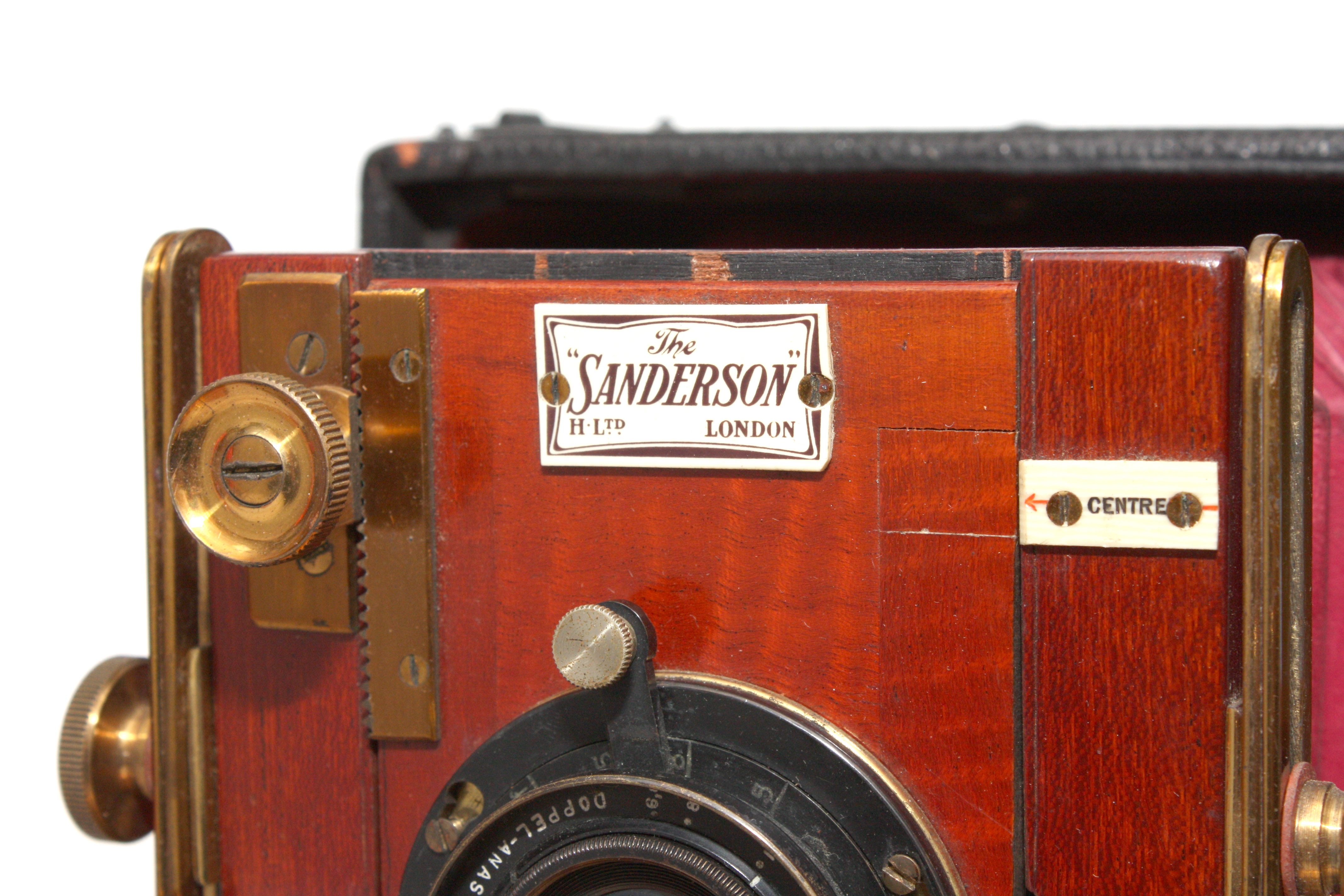 Sanderson Regular 5x4 Brass & Wood Glass Camera Doppel 150mm Lens - Image 7