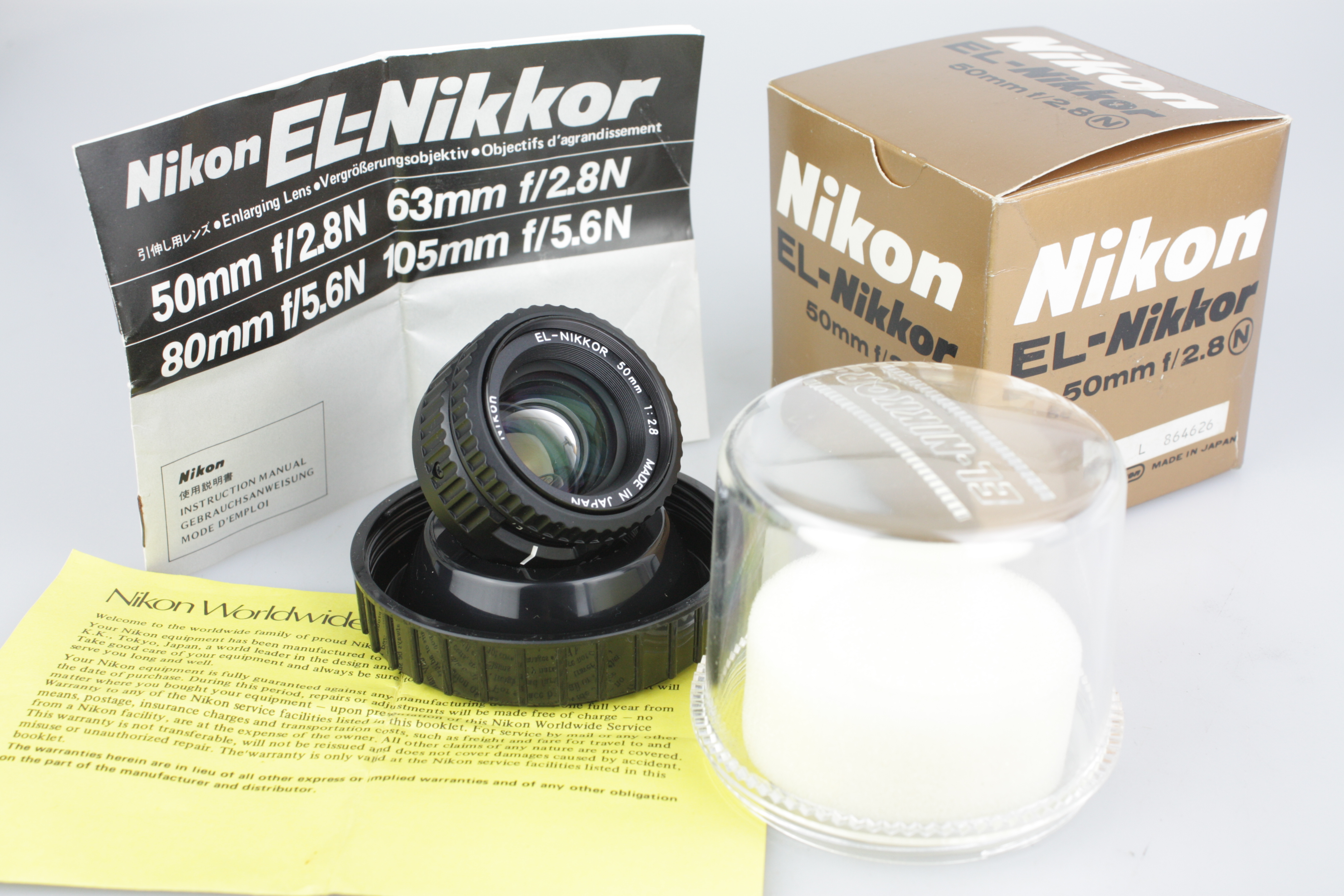 9208AMR 未使用に近い EL Nikkor 63mm F2.8 ② 9208AMR 未使用に近い EL Nikkor 63mm F2.8 ②