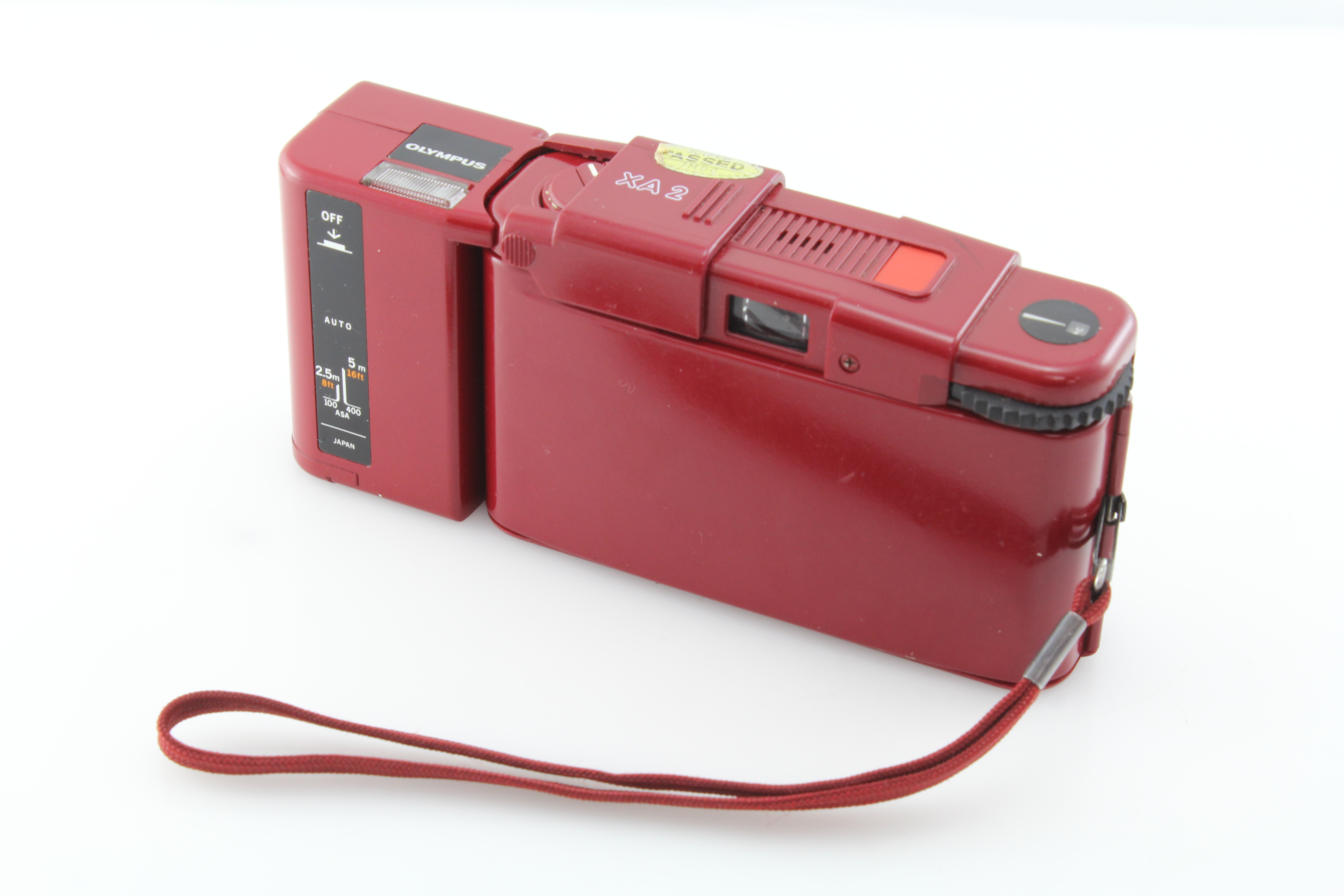 Olympus XA2 Rare Red 35mm Camera w/ A11 Flash – faulty shutter