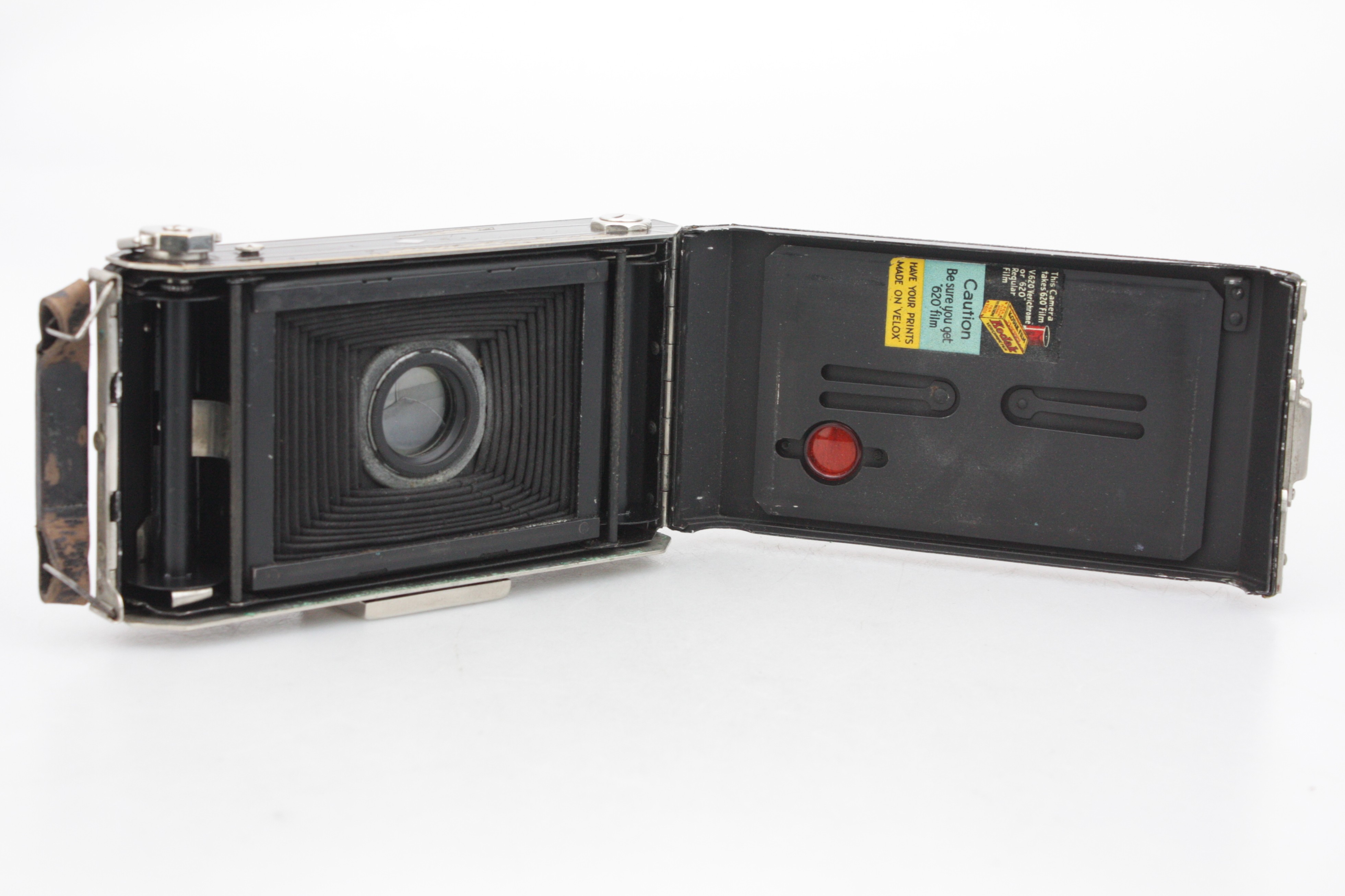 Kodak Art Deco Six-20 (620) folding Camera with 105mm f/4.5 Antistigmat - Image 7