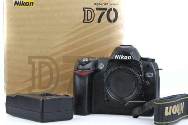 Nikon D70 6.1 Megapixel DSLR Camera Body with MB-D11 Grip - (DX) Sensor - Boxed