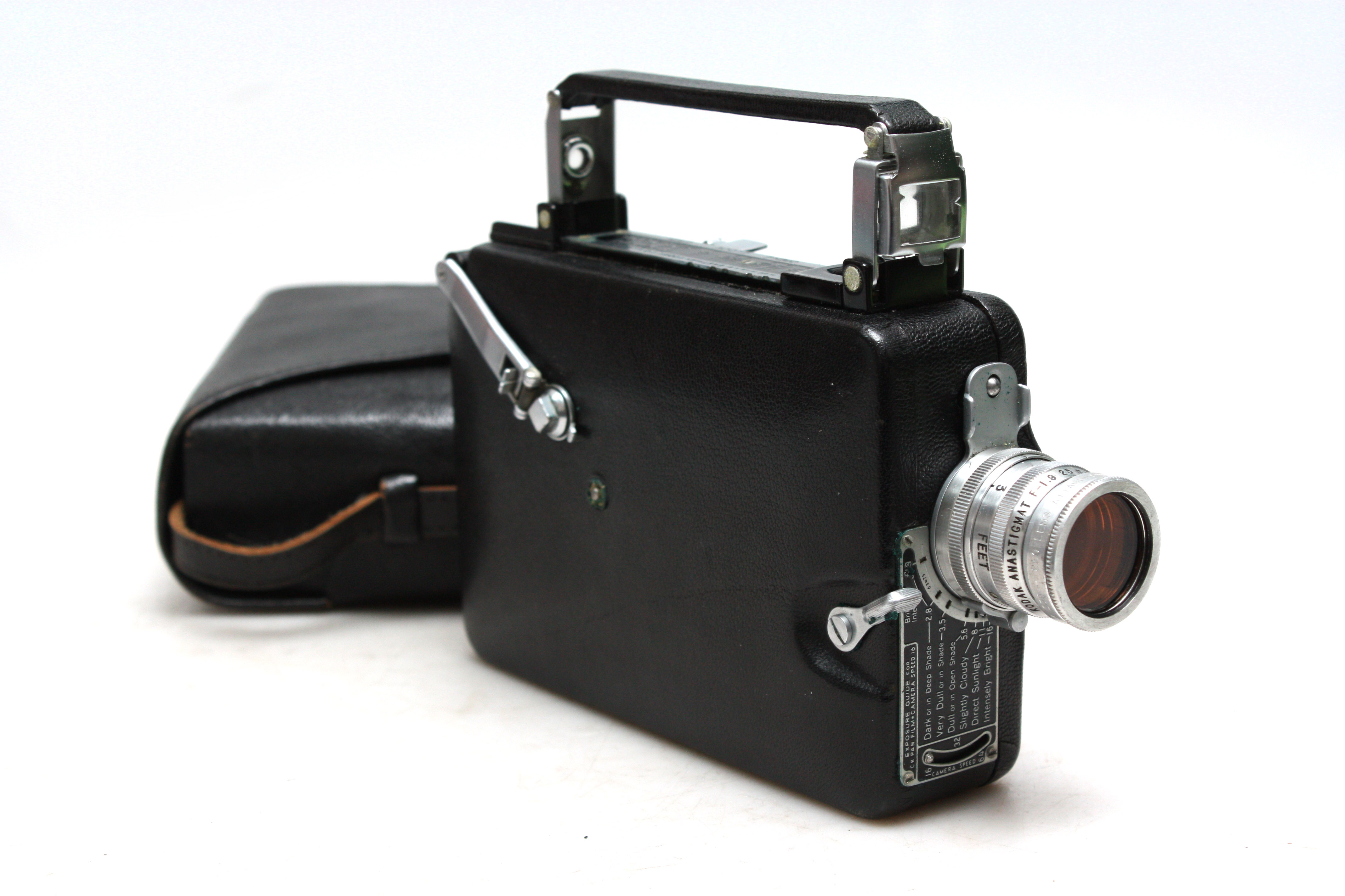 Kodak Magazine Cine-Kodak Cine Camera with Case. 25mm F1.9 Lens