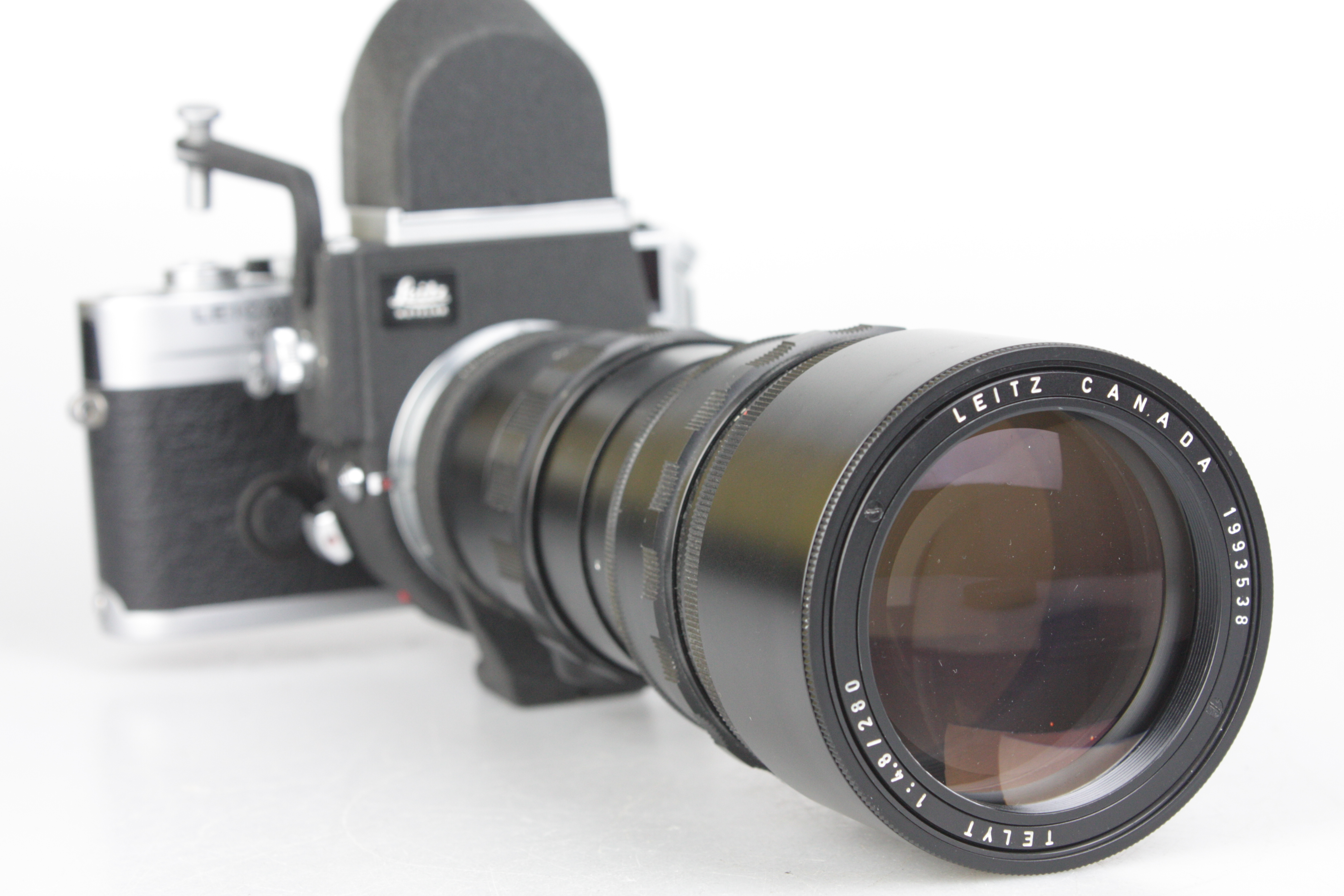 Leitz 39mm 280mm f/4.8 Telyt LENS OUBIO/16466 & Visoflex III Leica