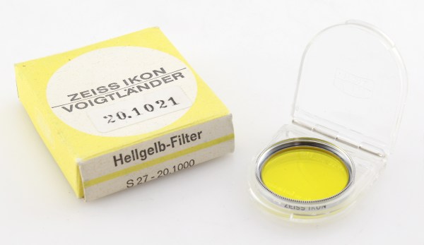 Zeiss Ikon / voigtlander S27 G yellow filter -1 - boxed mint