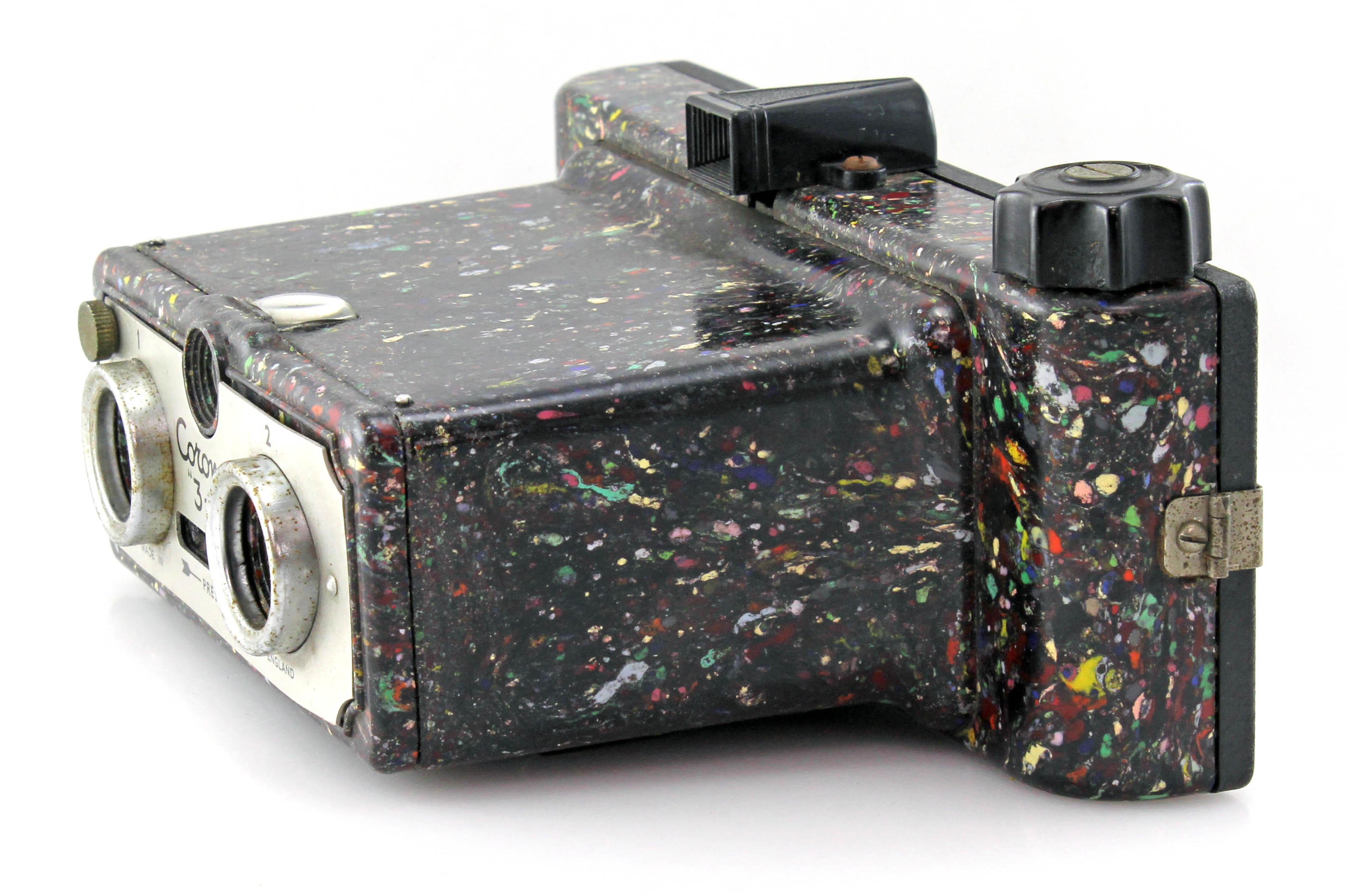 Bakelite Coronet 3-D Stereo (type 27), 127 Roll Film Camera - 1 Roll Included - Image 4