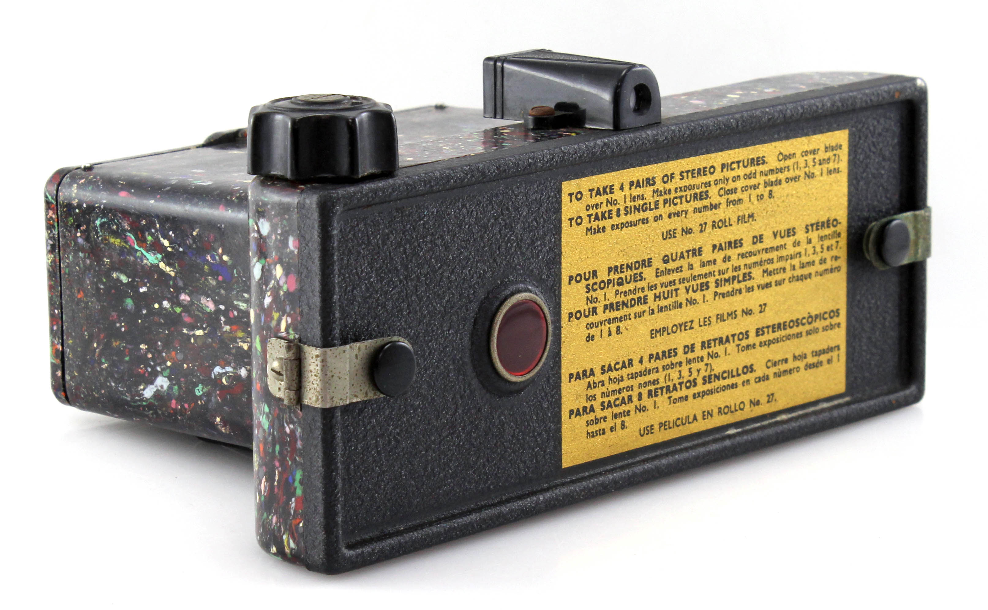 Bakelite Coronet 3-D Stereo (type 27), 127 Roll Film Camera - 1 Roll Included - Image 5