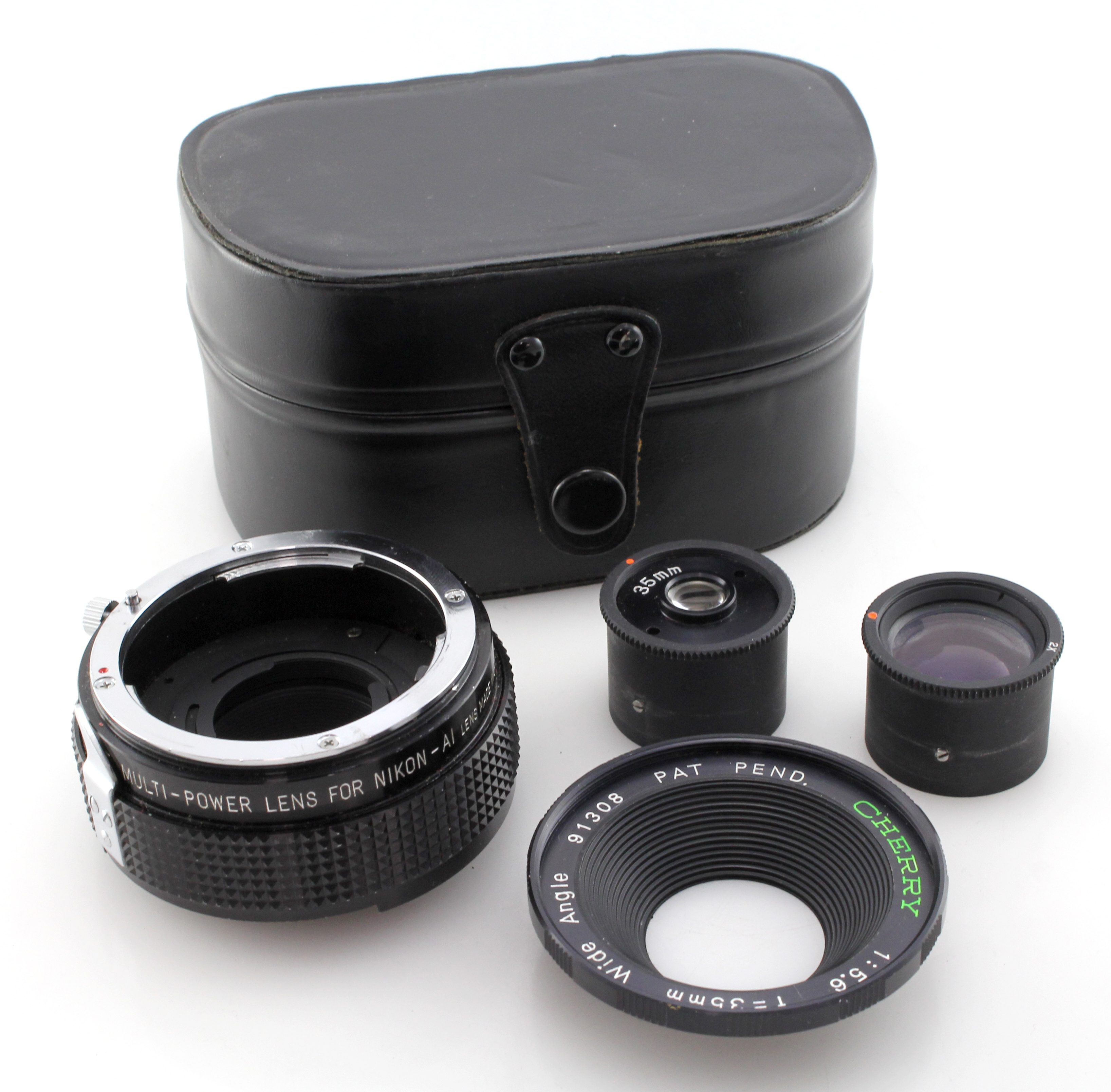 Cherry Multi-power lens for Nikon F (Ai) - 2x teleconverter & 35mm F5.6 multi lens set