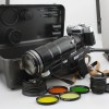 Vintage Zenit-E Photosniper Complete Outfit w/ TAIR-3-PhS 300mm f4.5, Helios 58, Metal Case