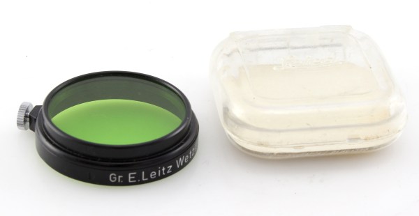 Leitz Leica FIPOS Green Gr A36 36MM Clamp On Filter Black Ring - cased