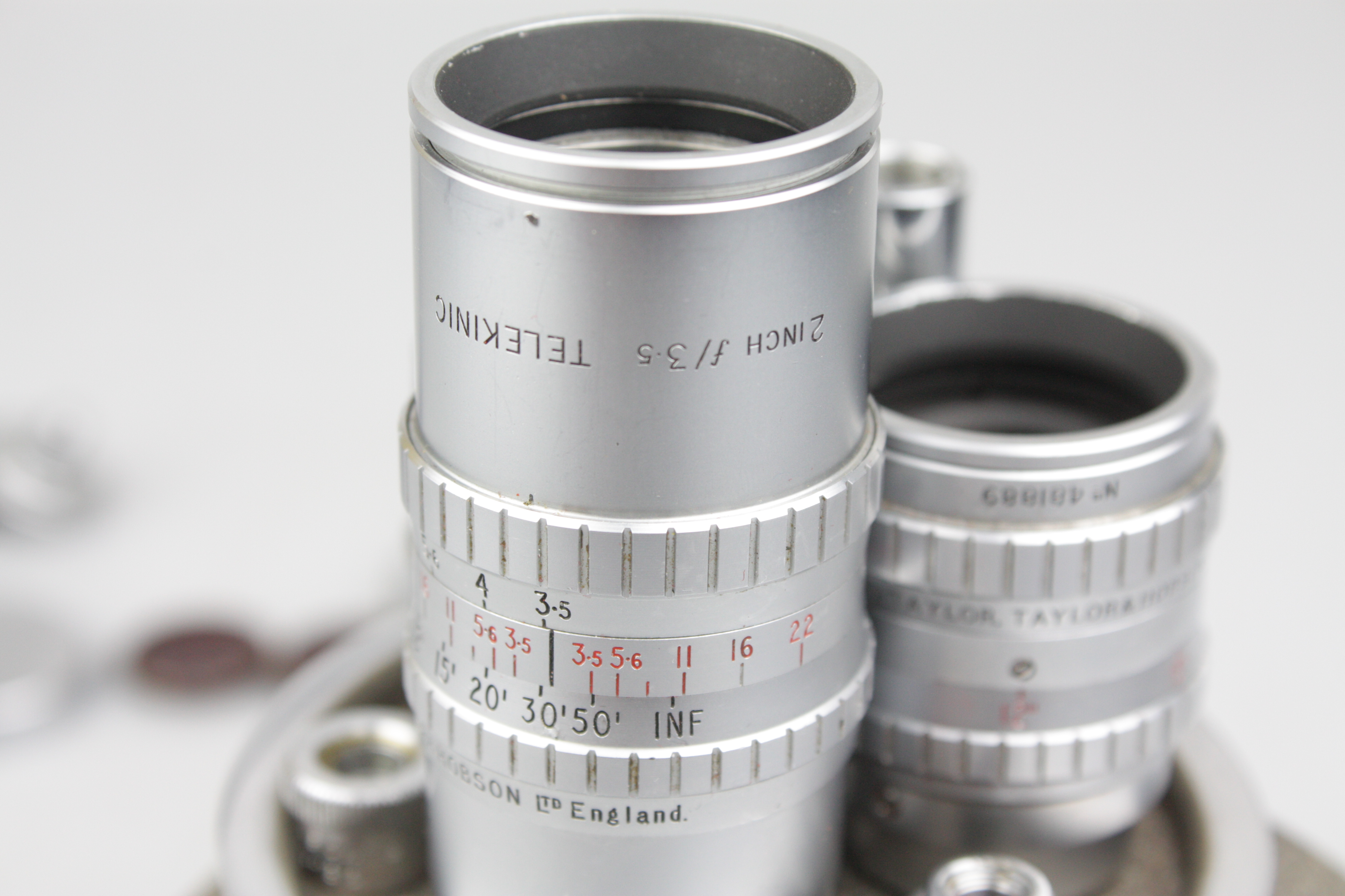 Bell & Howell Viceroy 8mm ciné Camera Taylor Hobson Taytal 1/2" & 6.5mm f1.7 Telekinic 2" f3.5 - Image 5