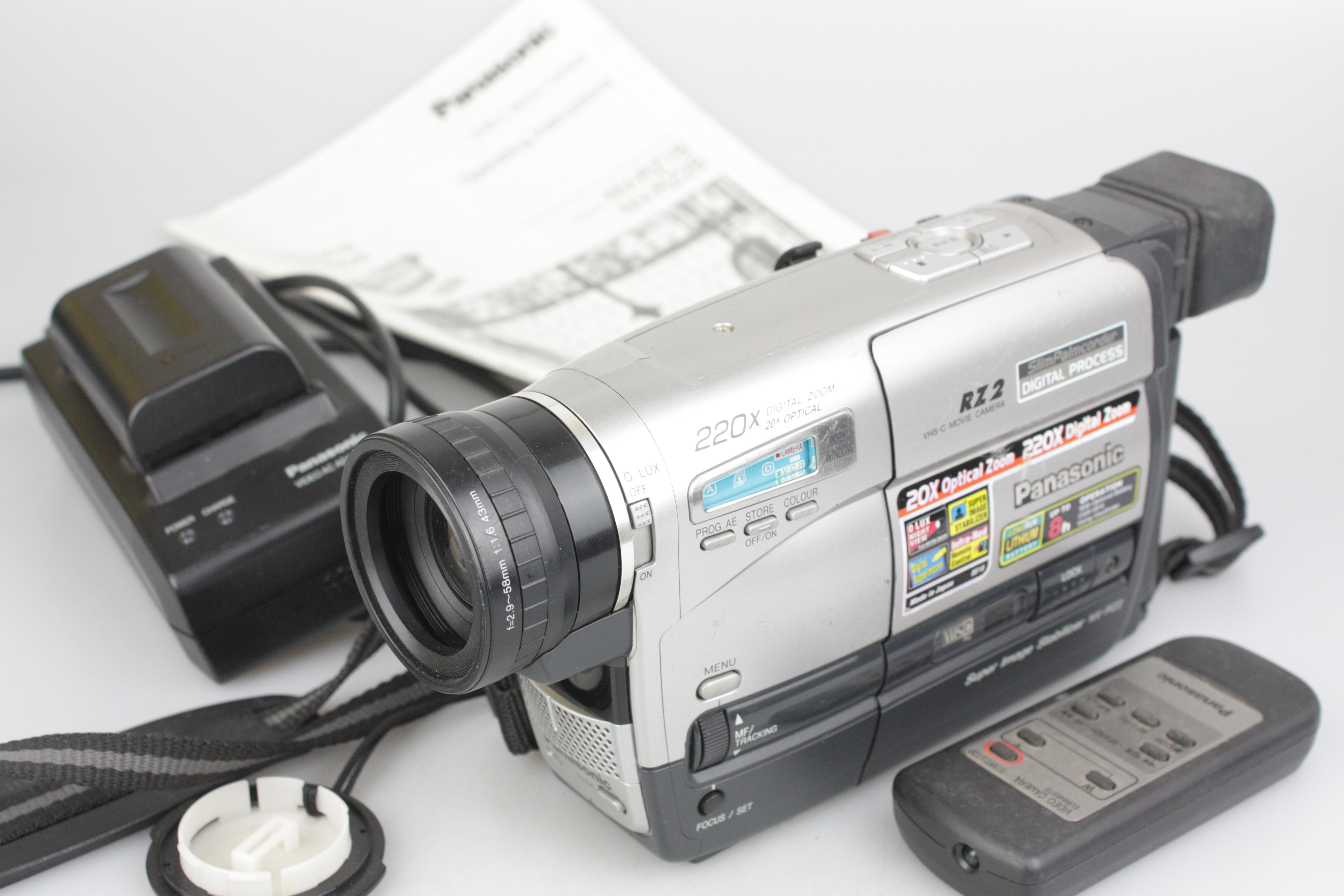 Panasonic NV-RZ2B VHS-C Camcorder Video Camera - Faulty