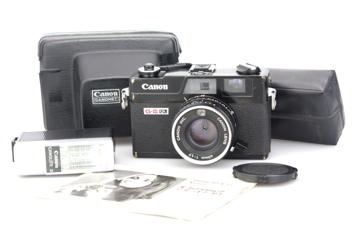Canon Canonet QL17 G-III 35mm Rangefinder Camera (Black), with