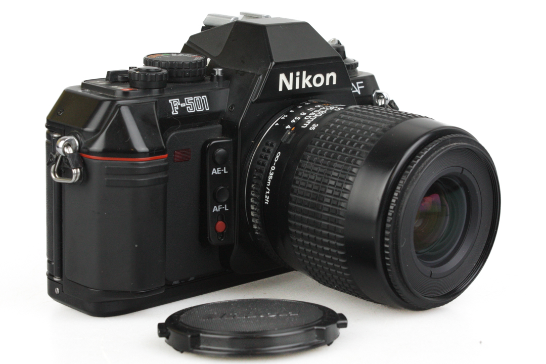 Nikon F-501 35mm SLR Camera + MF-19 Back + Nikon 35-80mm f4-5.6 AF-D - Image 2