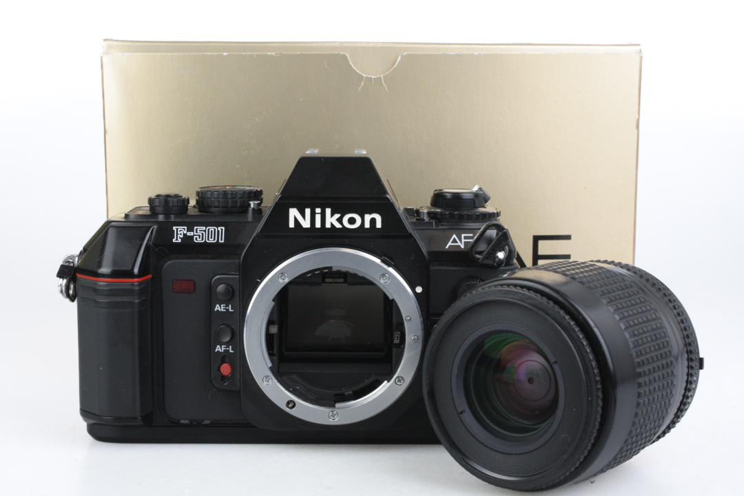 Nikon F-501 35mm SLR Camera + MF-19 Back + Nikon 35-80mm f4-5.6 AF-D