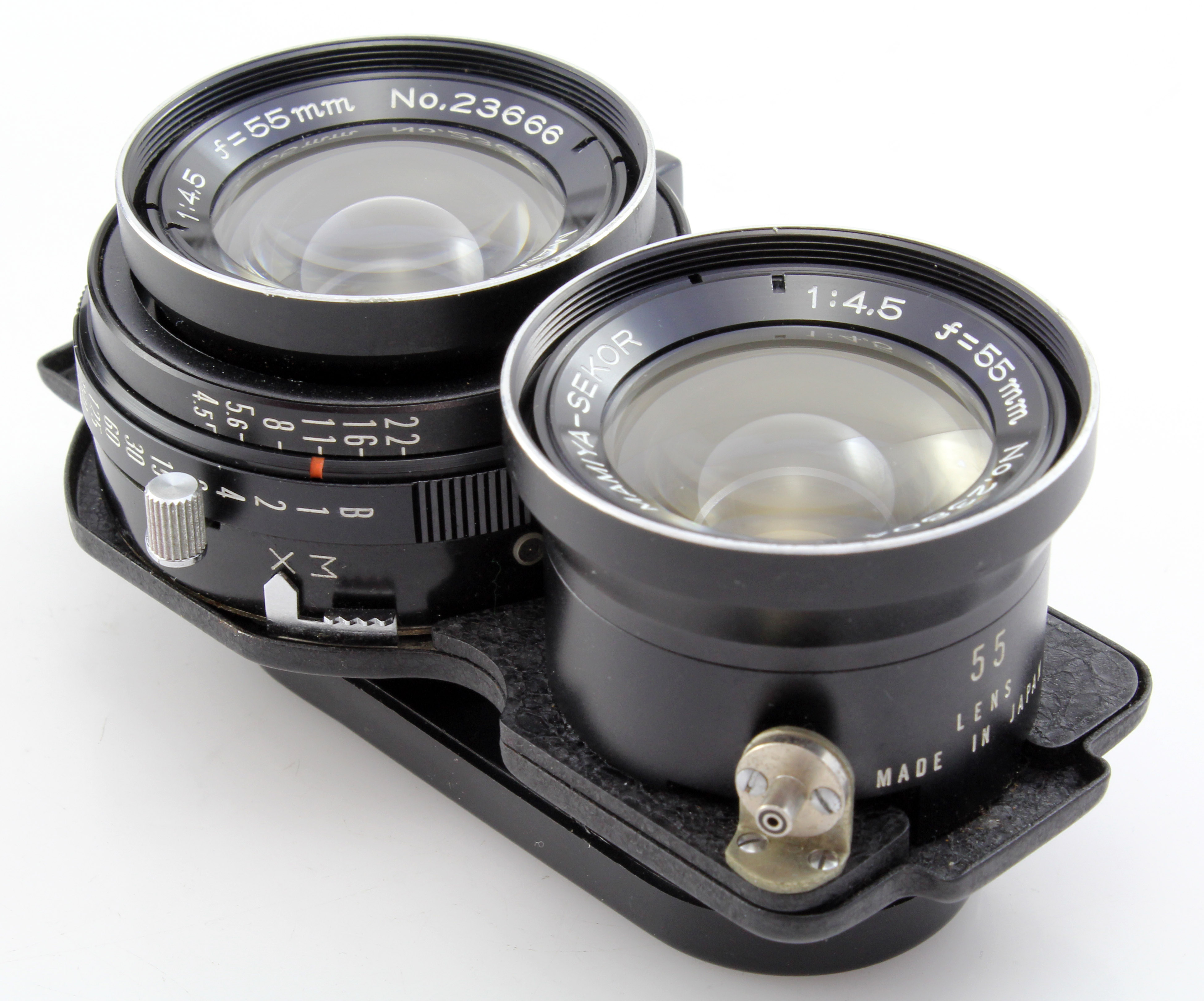 Mamiya-Sekor 55mm f4.5 Wide Angle Lens & Hood for C330/C220 TLR