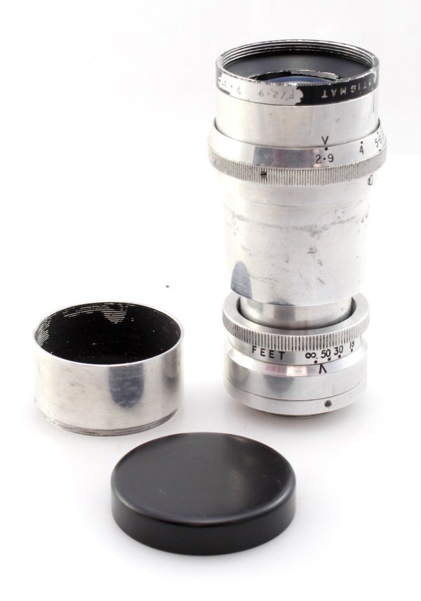 Dallmeyer 3inch F/2.9 Triple Anastigmat camera lens - C mount - Good condition