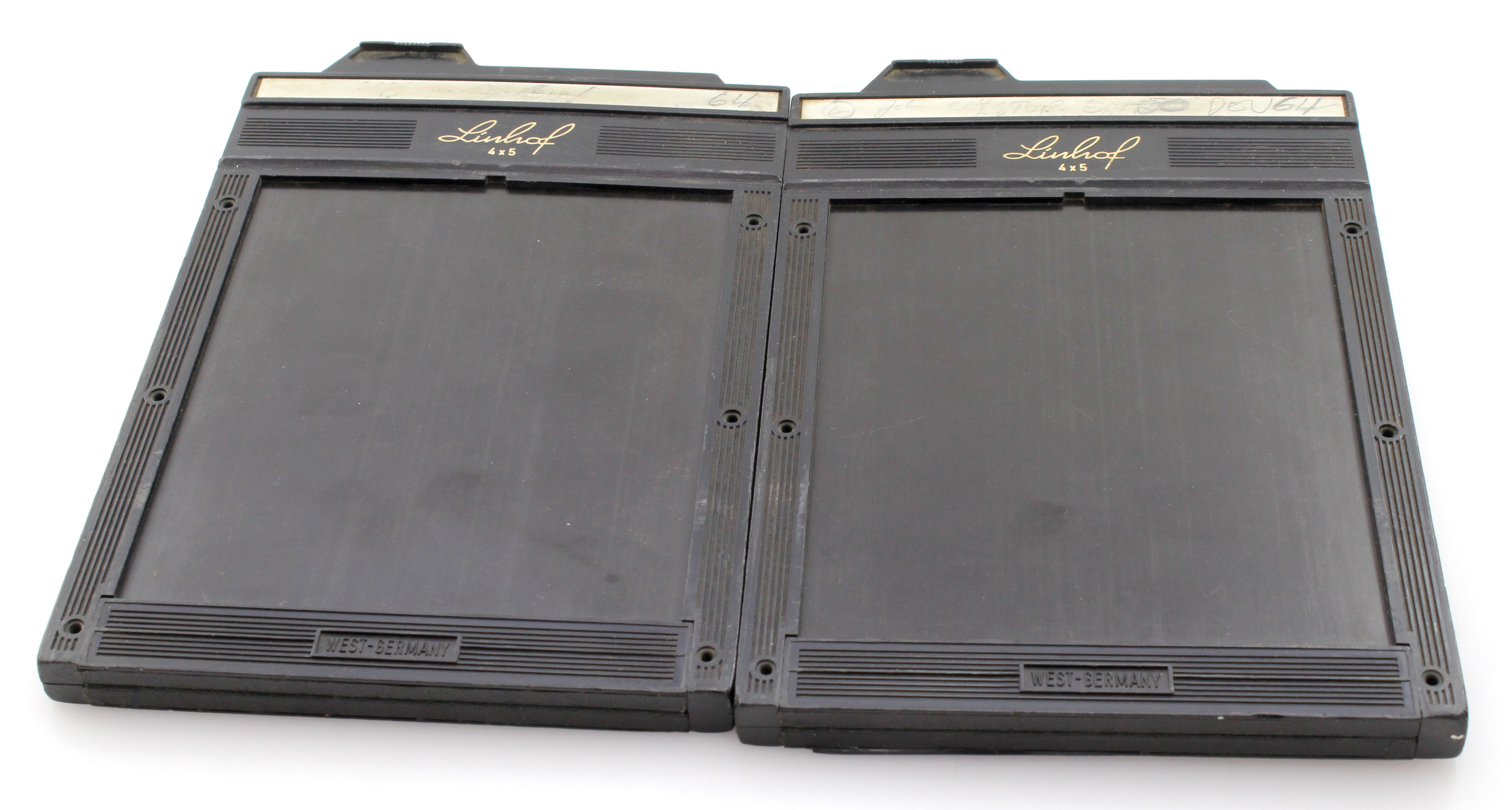 Linhof 4x5 / 5x4 Double Dark Slides x Two - Large Format Film Holder - good condition - Image 3